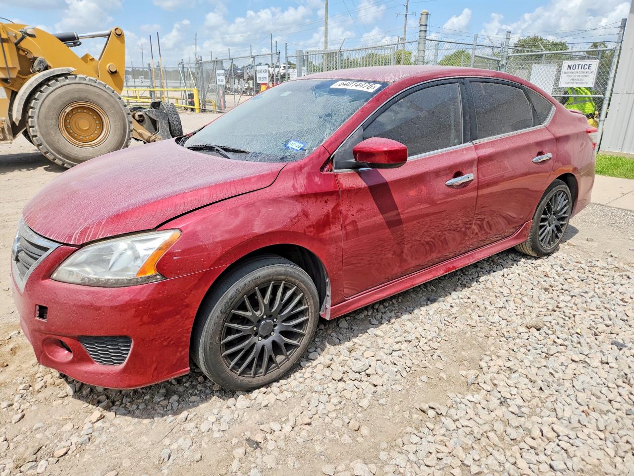 2014 Nissan Sentra Sr Burgundy vin: 3N1AB7AP1EY314534