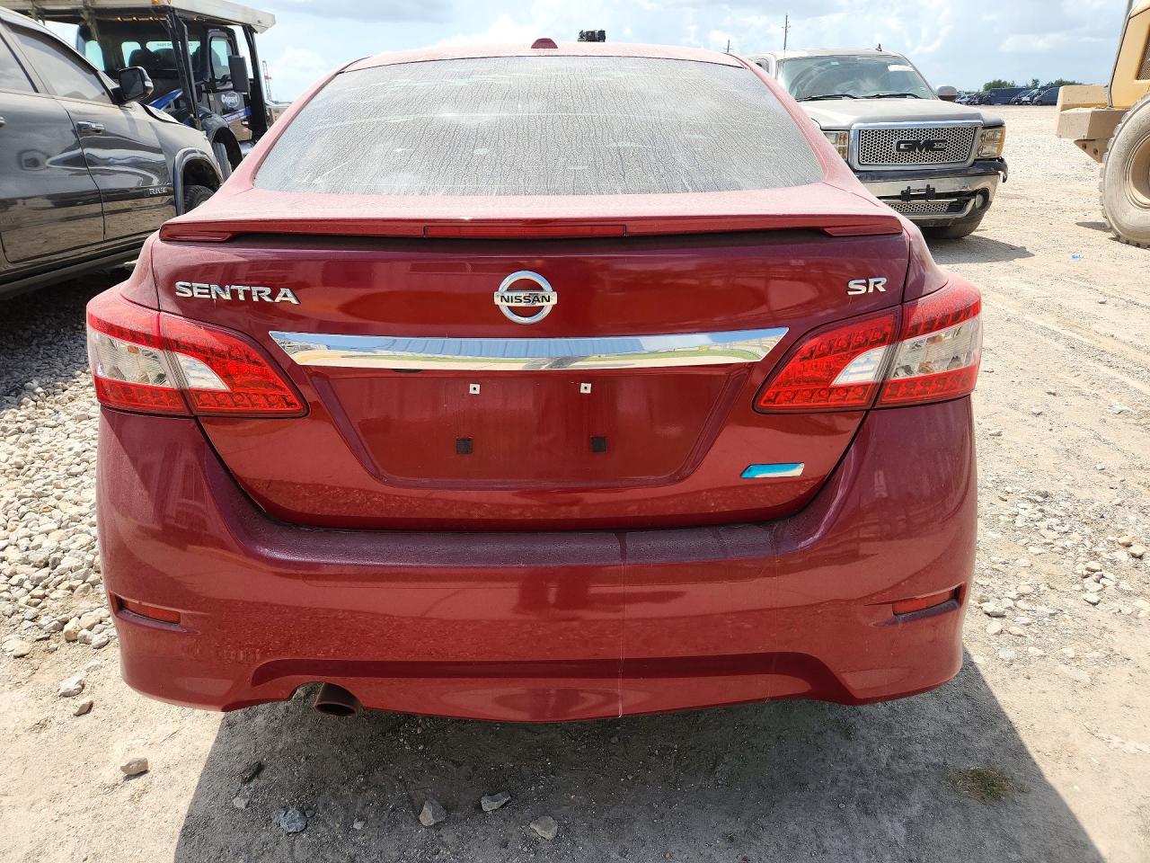 2014 Nissan Sentra Sr Бордовый vin: 3N1AB7AP1EY314534