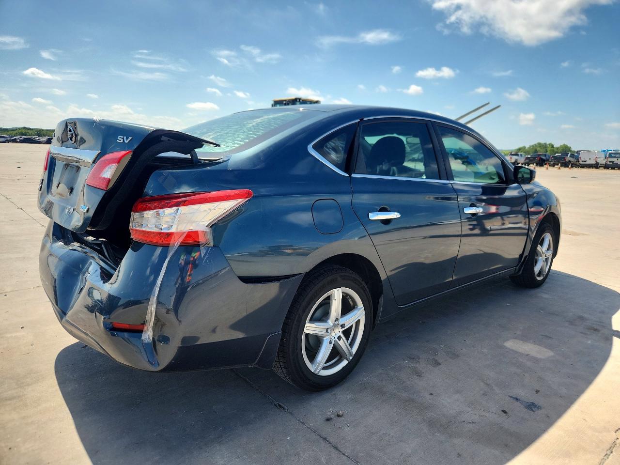 2014 Nissan Sentra Sv Синий vin: 3N1AB7AP1EY316087