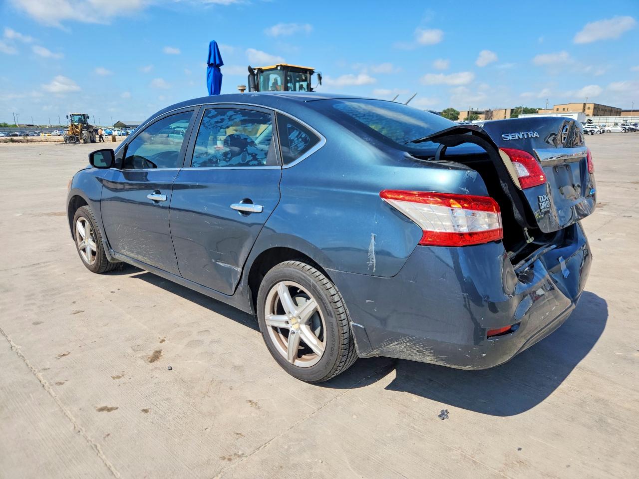 2014 Nissan Sentra Sv Синий vin: 3N1AB7AP1EY316087