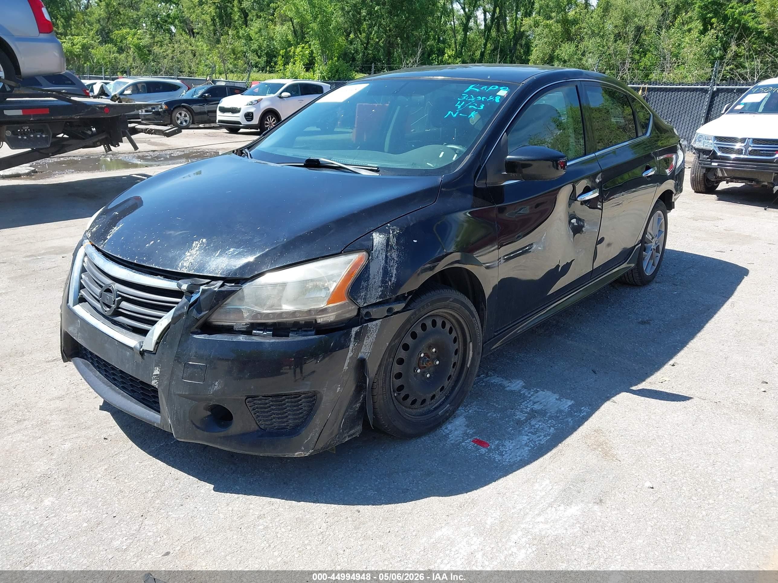 2014 Nissan Sentra Sr Black vin: 3N1AB7AP1EY320088