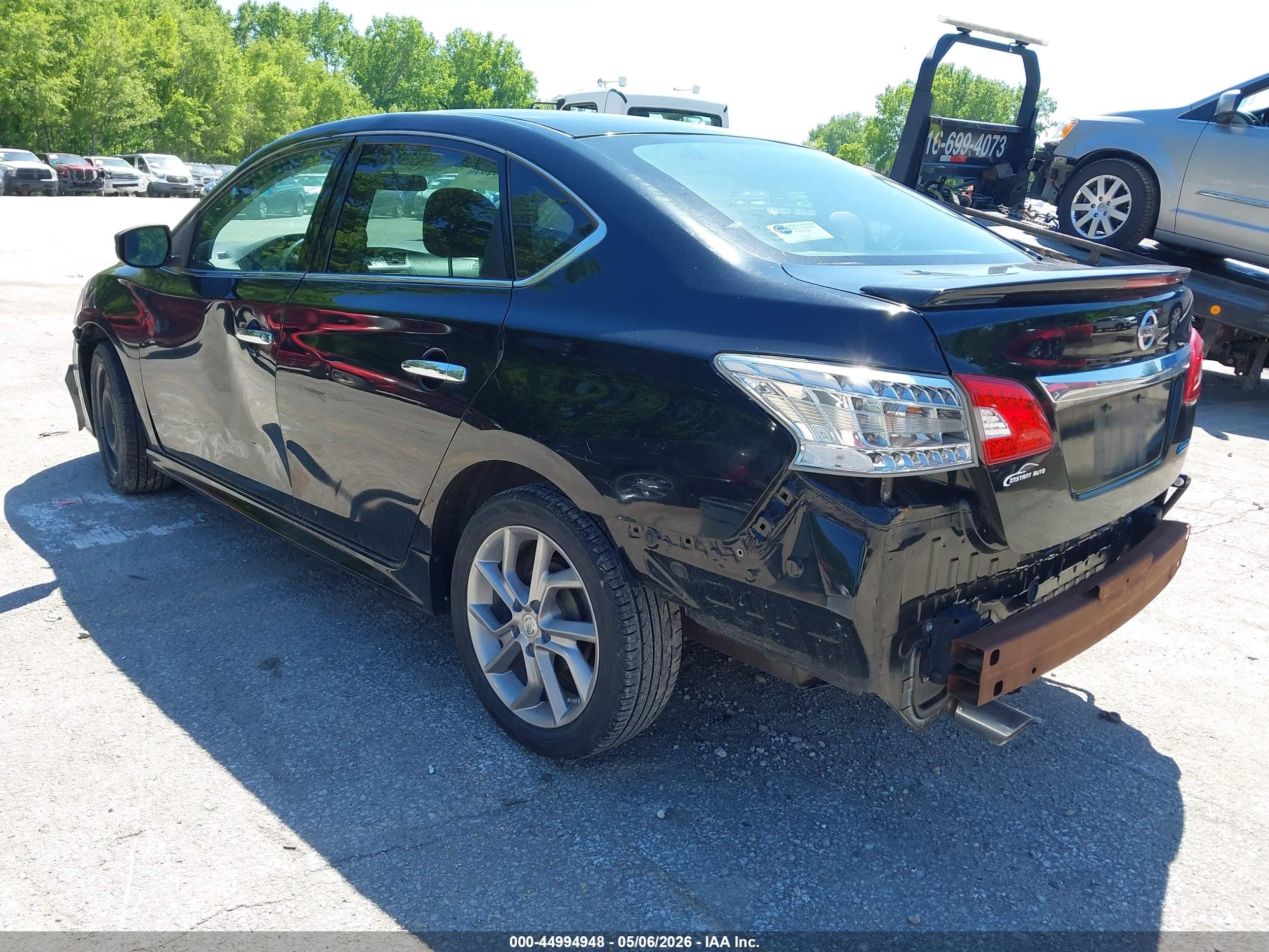 2014 Nissan Sentra Sr Black vin: 3N1AB7AP1EY320088