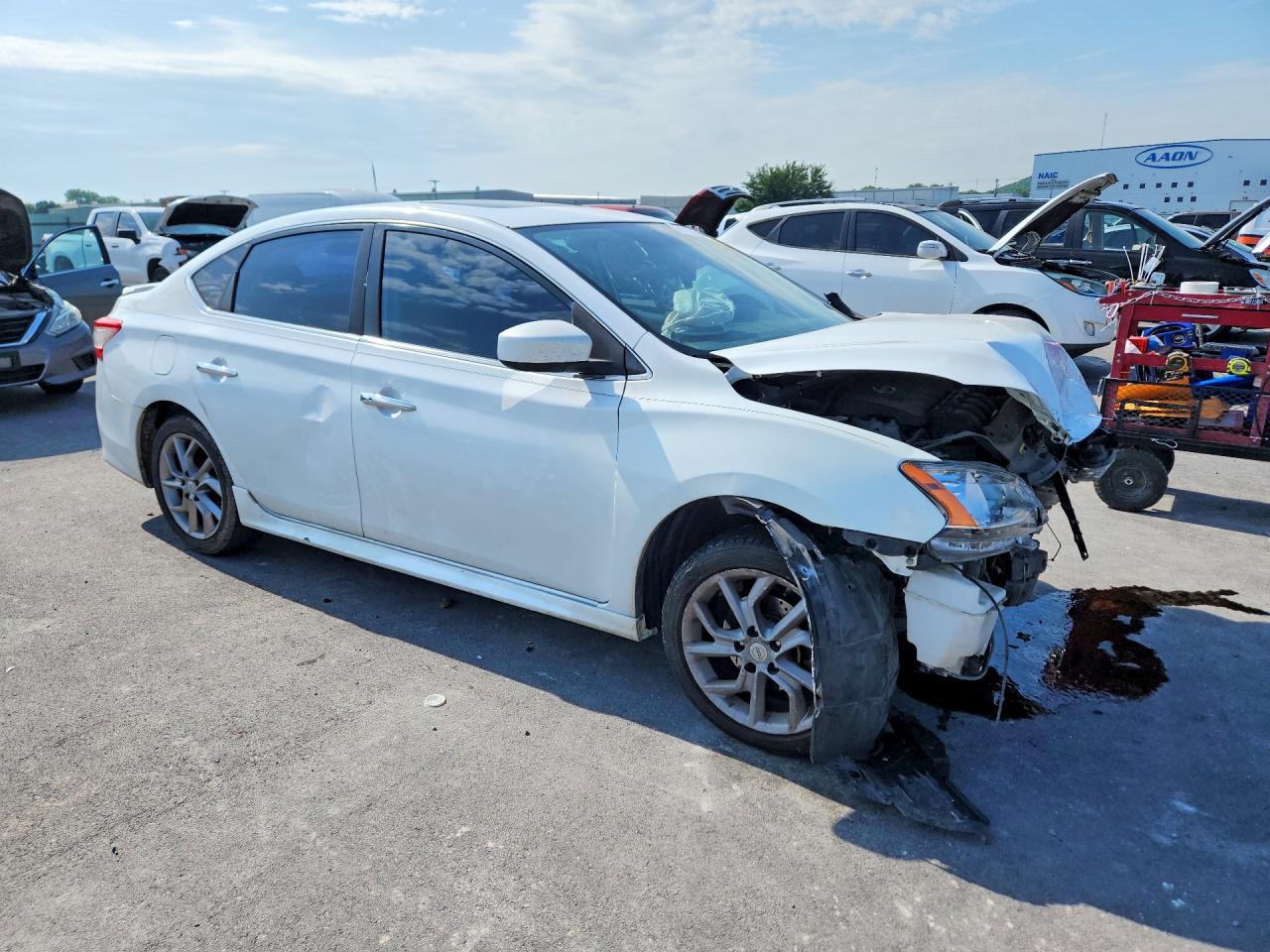 2014 Nissan Sentra Sr White vin: 3N1AB7AP1EY323847