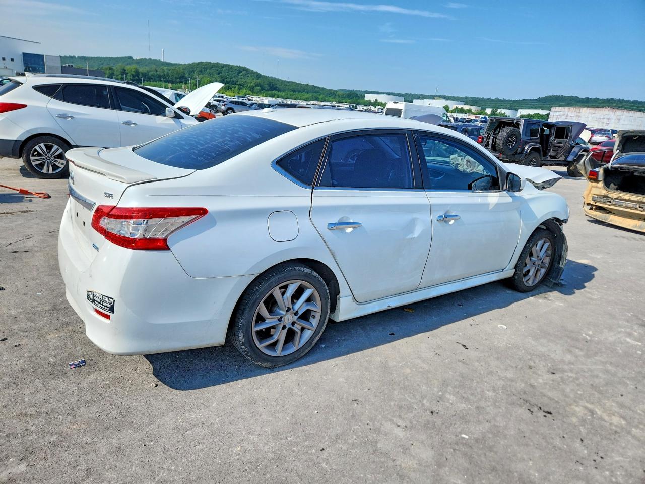 2014 Nissan Sentra Sr White vin: 3N1AB7AP1EY323847