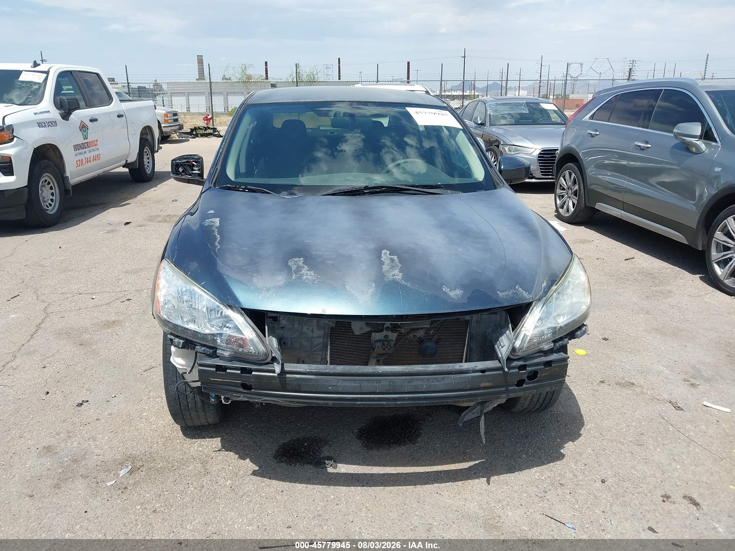 2014 Nissan Sentra Sv Green vin: 3N1AB7AP1EY323850