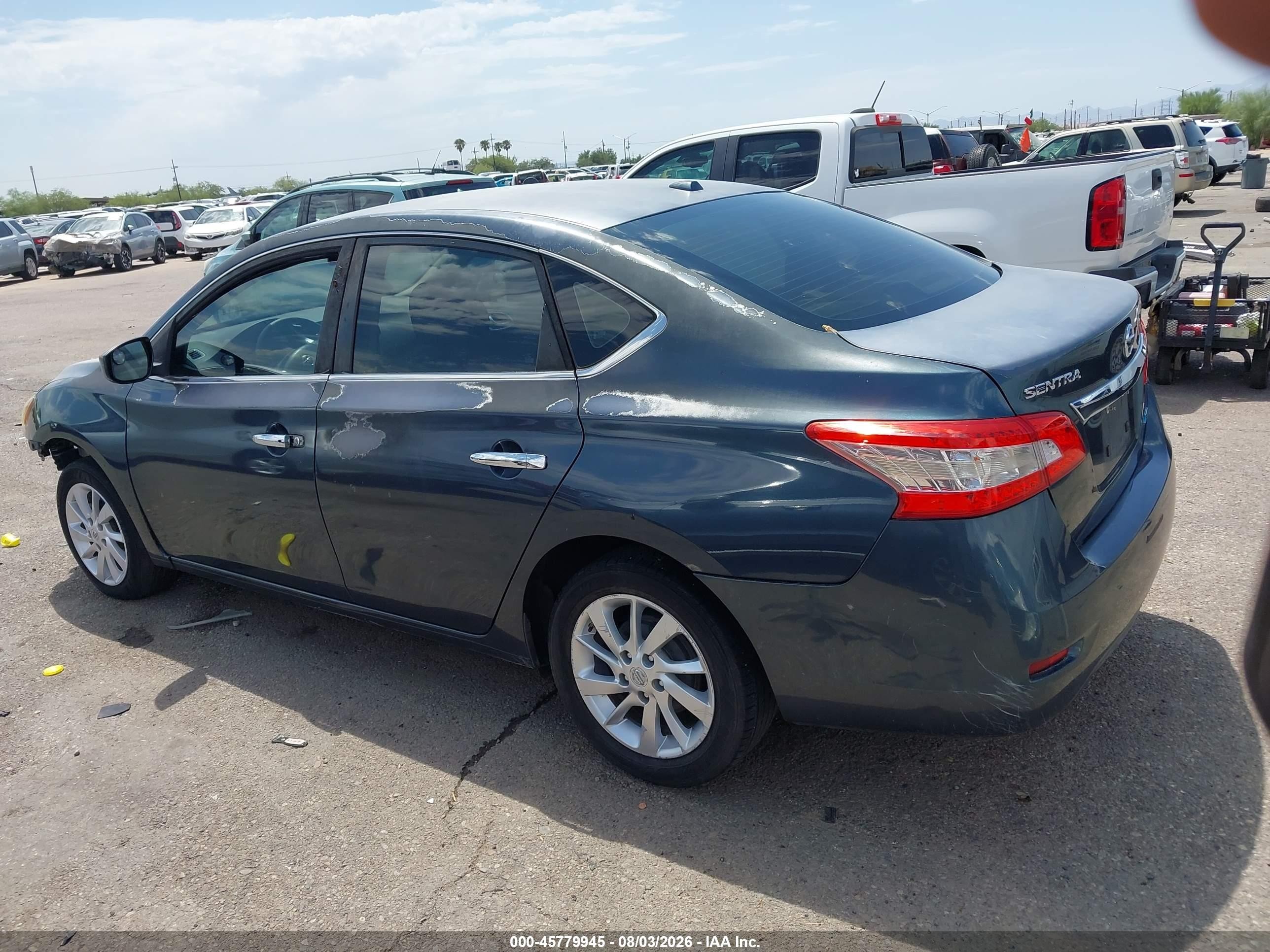 2014 Nissan Sentra Sv Green vin: 3N1AB7AP1EY323850