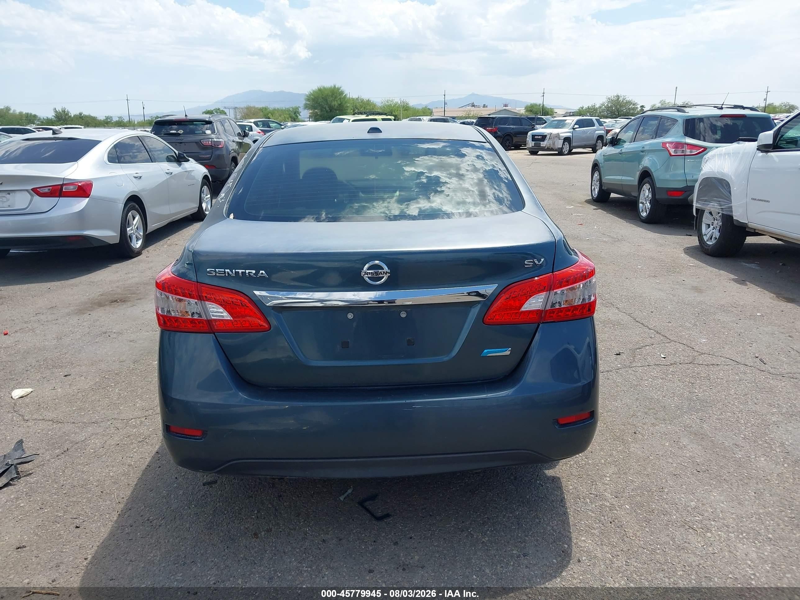 2014 Nissan Sentra Sv Green vin: 3N1AB7AP1EY323850