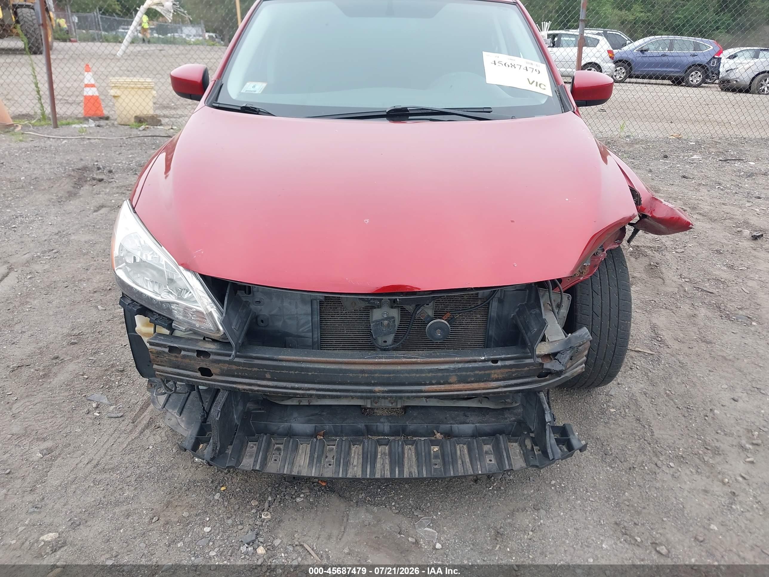2014 Nissan Sentra Sr Red vin: 3N1AB7AP1EY324951