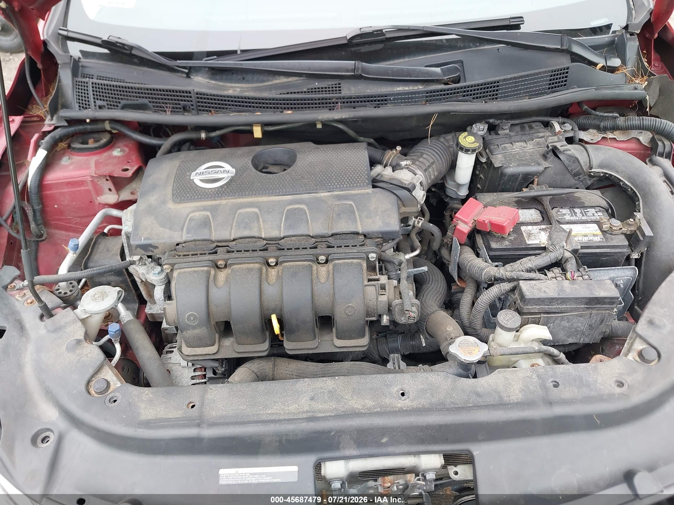 2014 Nissan Sentra Sr Red vin: 3N1AB7AP1EY324951