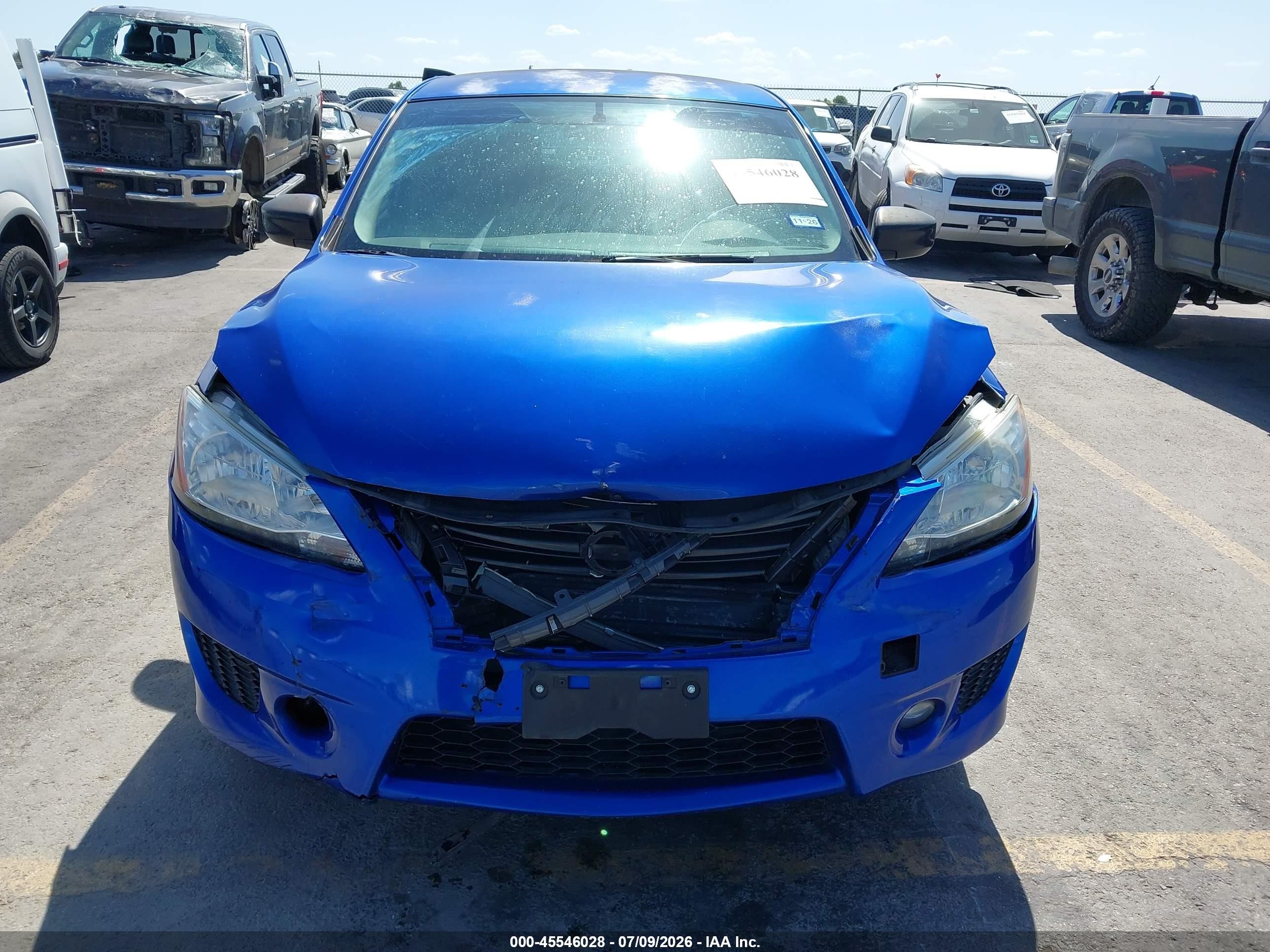 2014 Nissan Sentra Sr Blue vin: 3N1AB7AP1EY331835