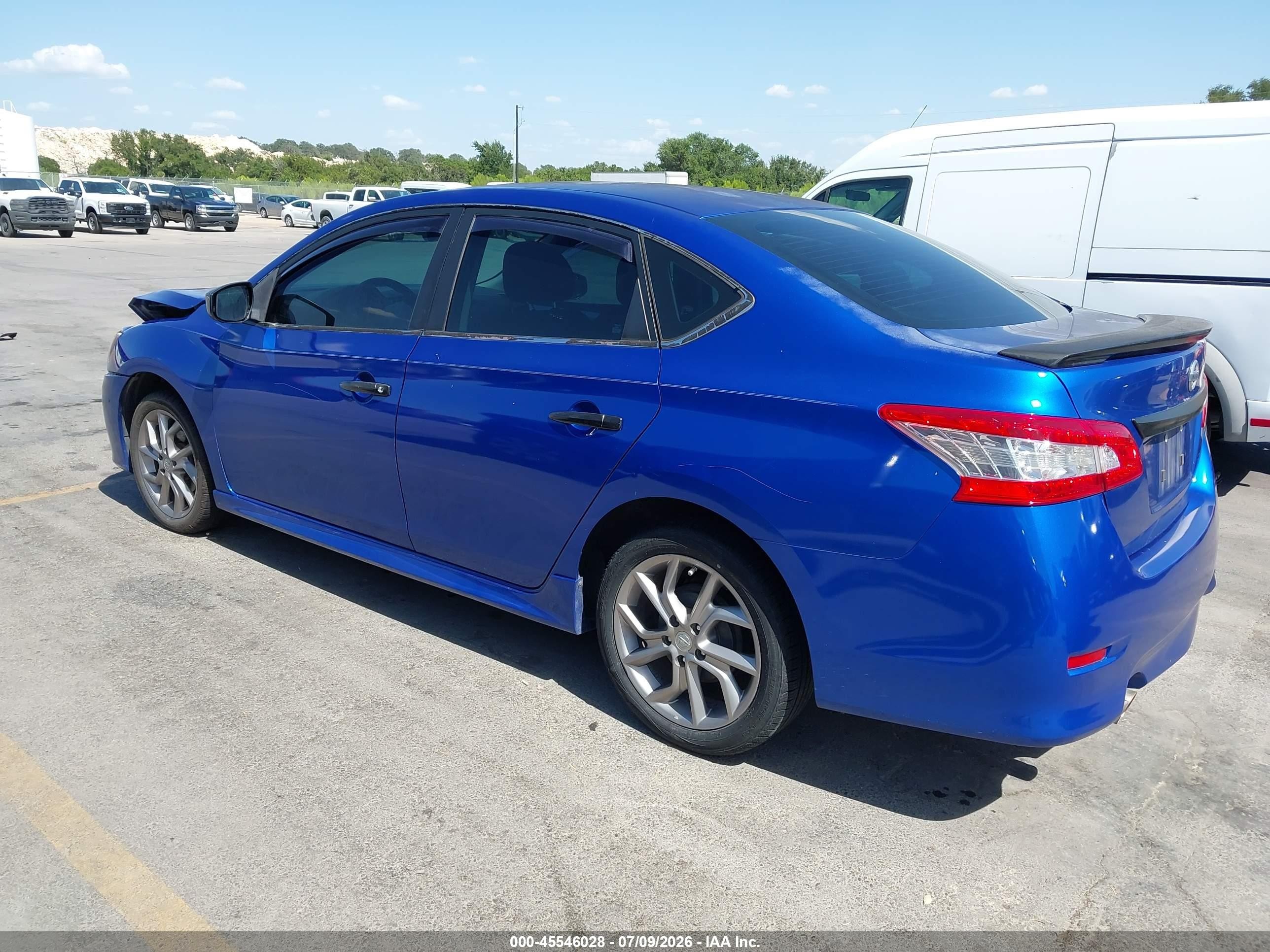 2014 Nissan Sentra Sr Blue vin: 3N1AB7AP1EY331835