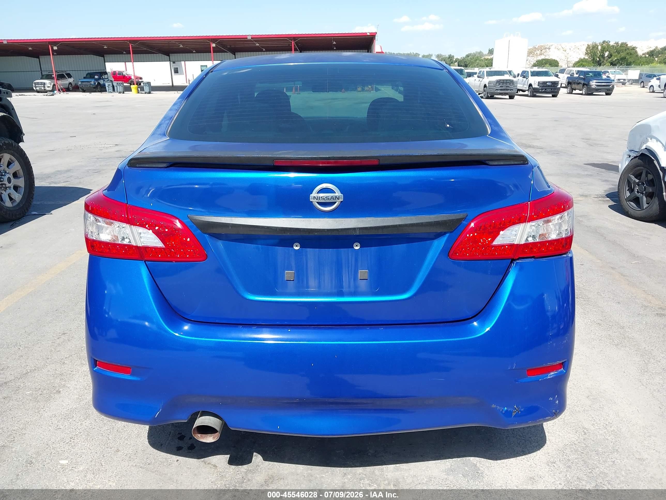 2014 Nissan Sentra Sr Blue vin: 3N1AB7AP1EY331835