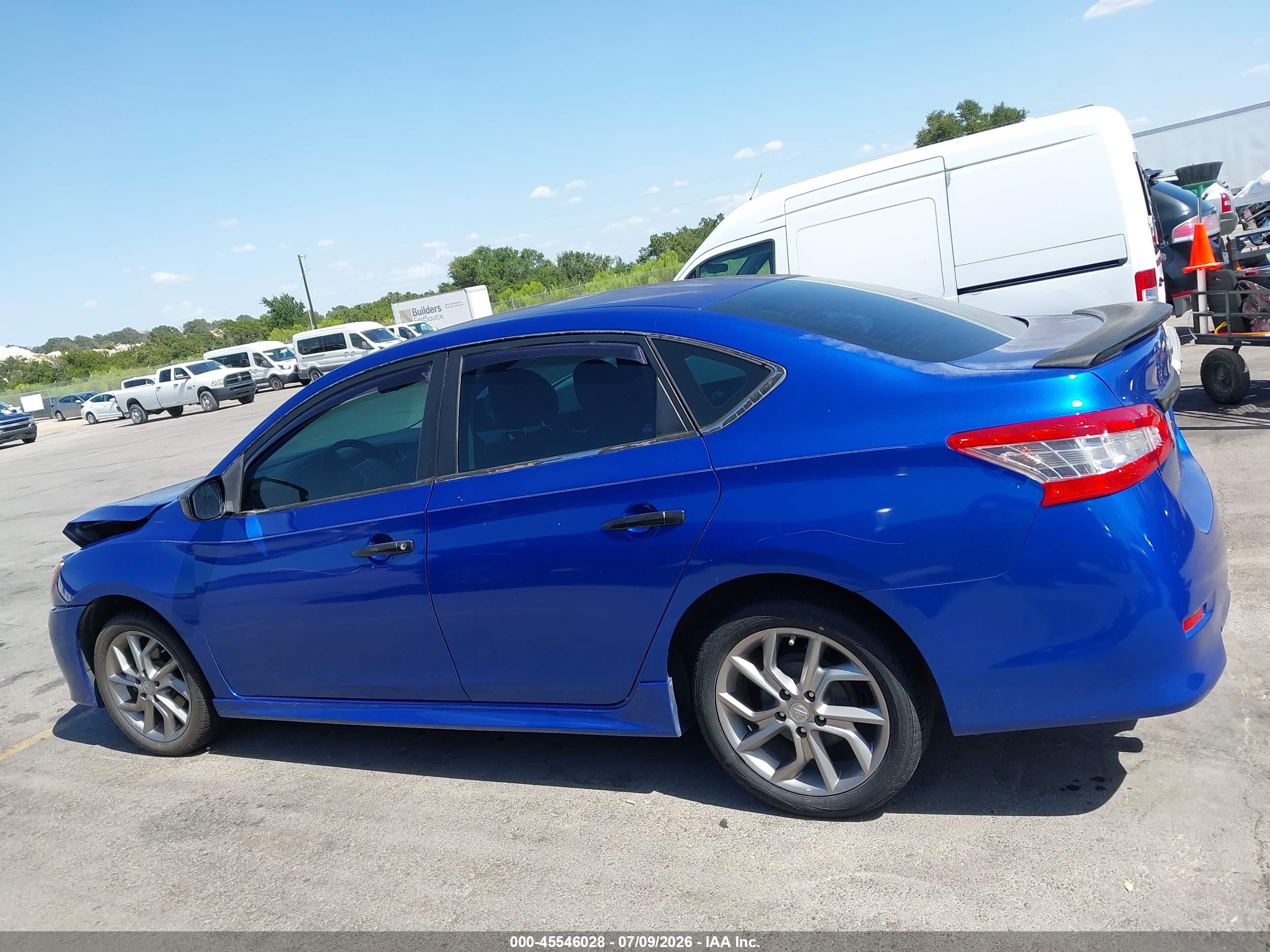 2014 Nissan Sentra Sr Blue vin: 3N1AB7AP1EY331835