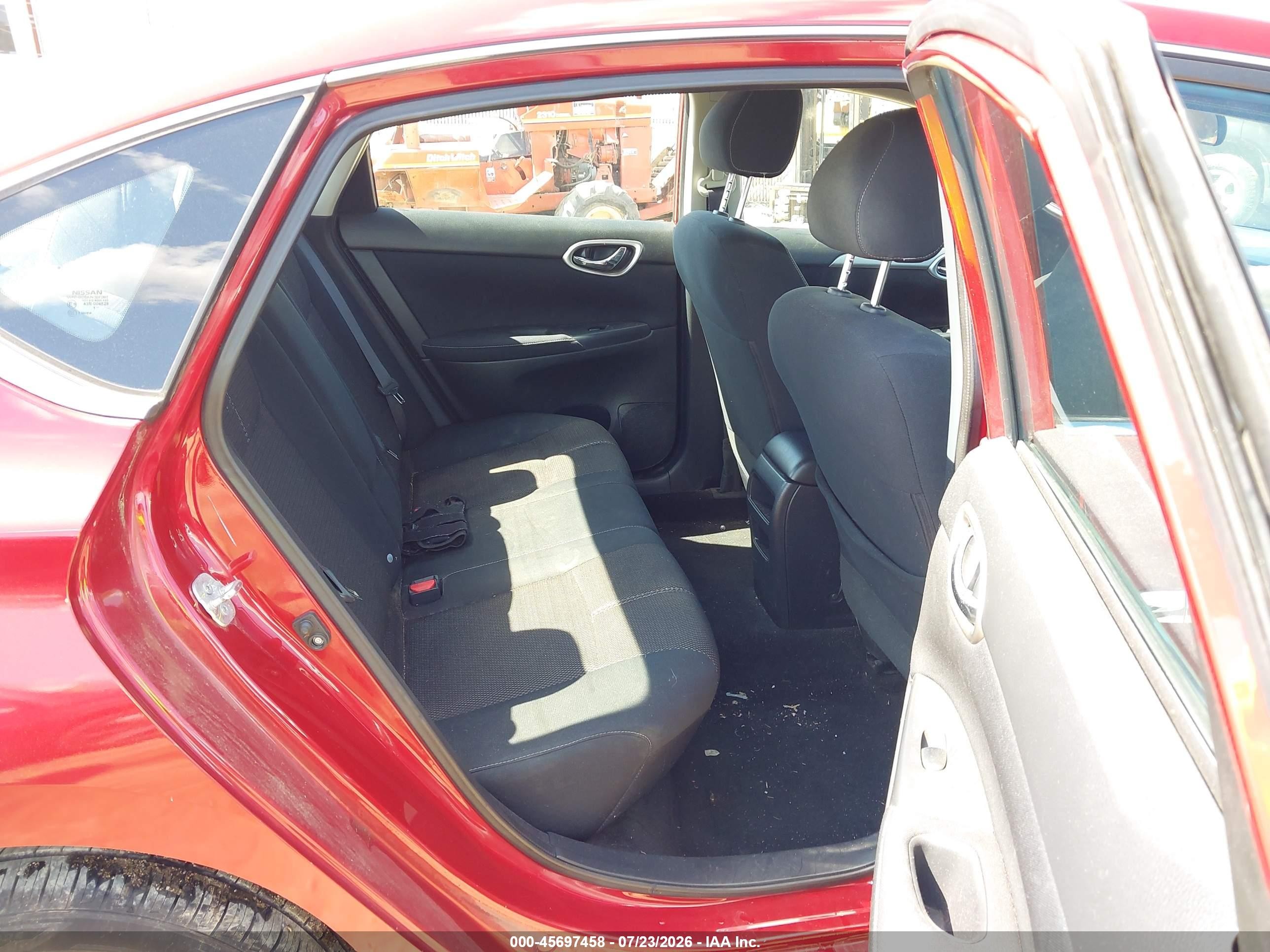 2014 Nissan Sentra S Red vin: 3N1AB7AP1EY338574
