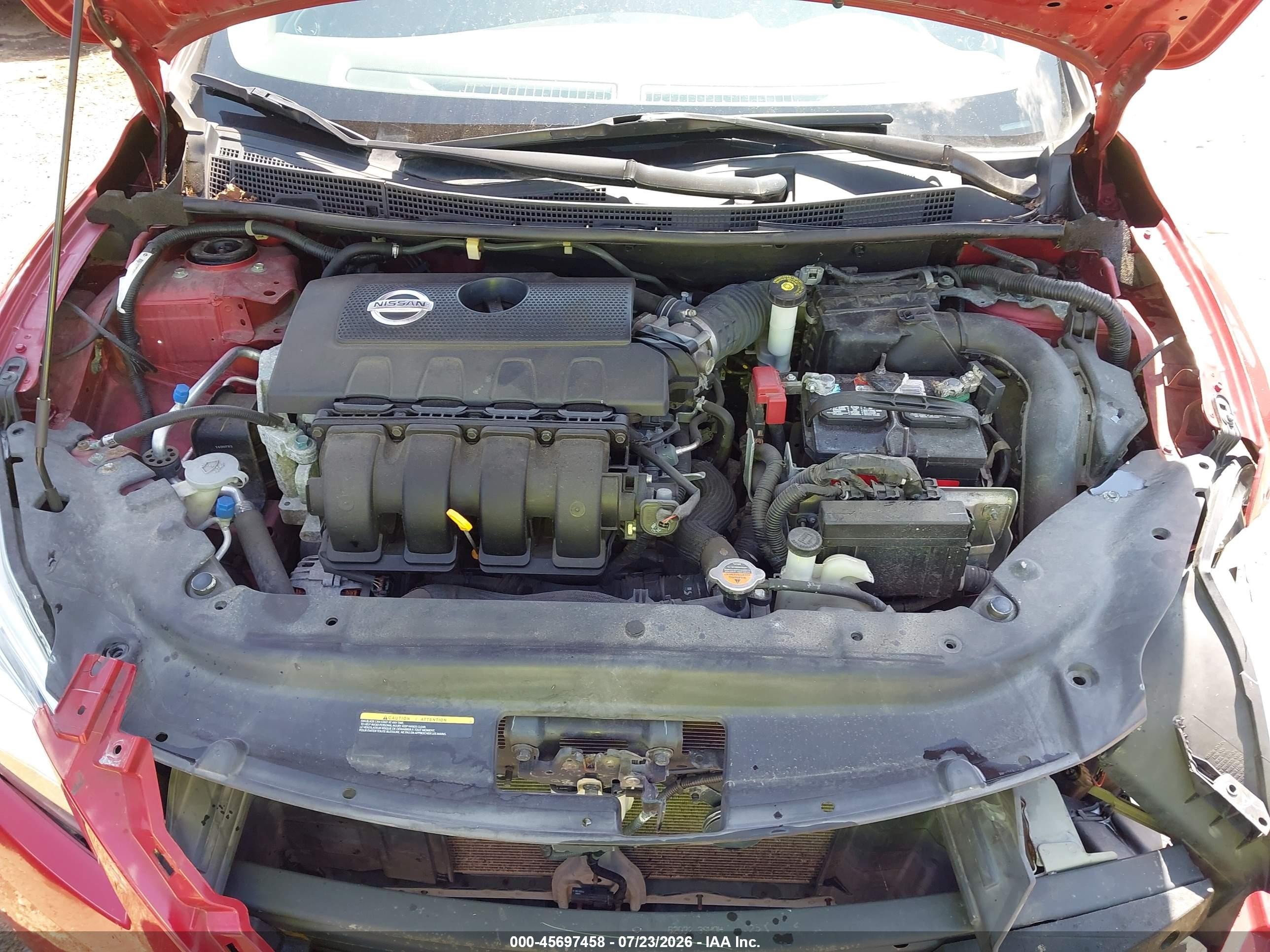 2014 Nissan Sentra S Red vin: 3N1AB7AP1EY338574