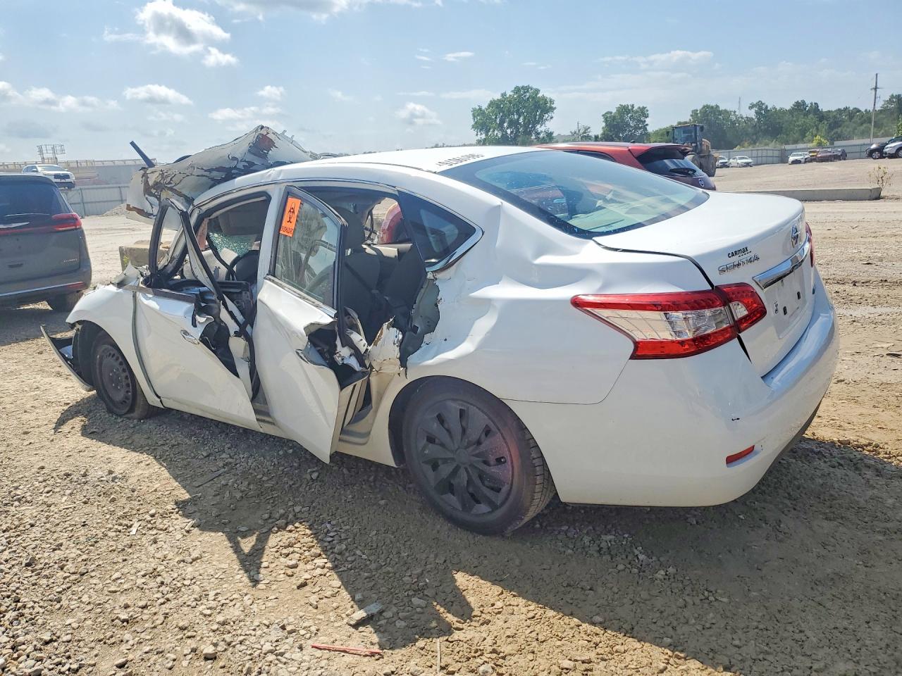 2014 Nissan Sentra S Белый vin: 3N1AB7AP1EY341443