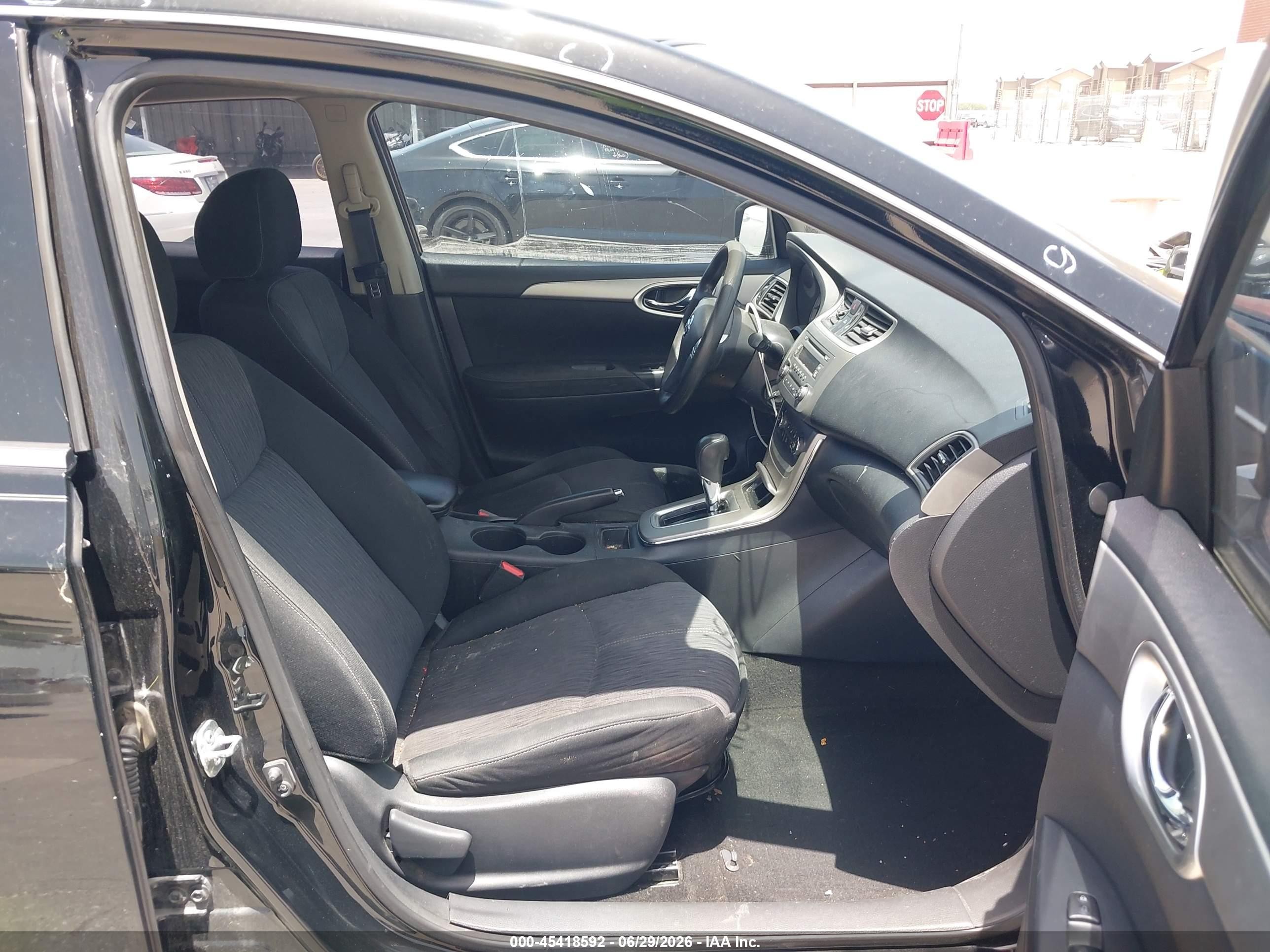 2014 Nissan Sentra Sv Black vin: 3N1AB7AP1EY341491