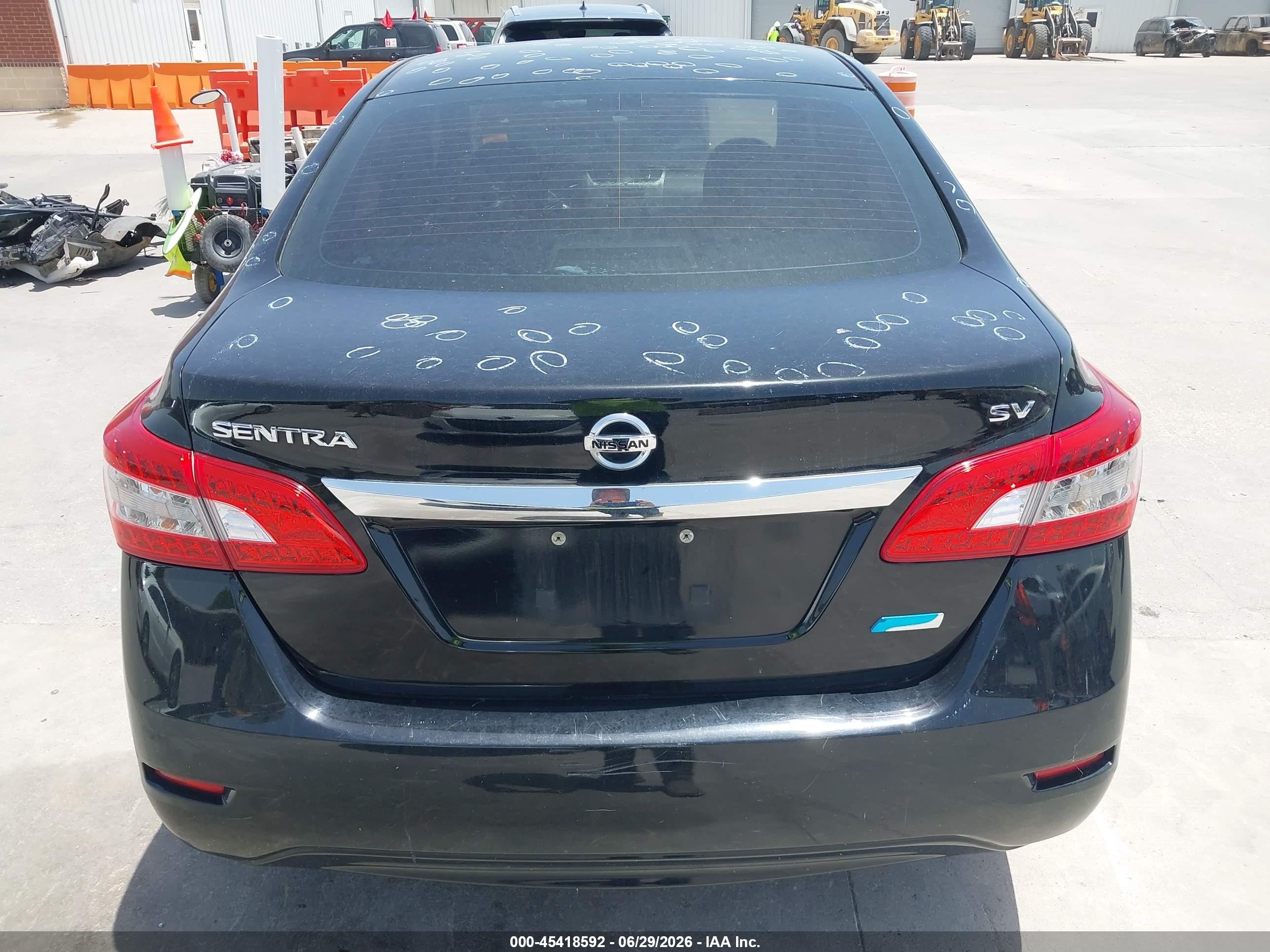 2014 Nissan Sentra Sv Black vin: 3N1AB7AP1EY341491