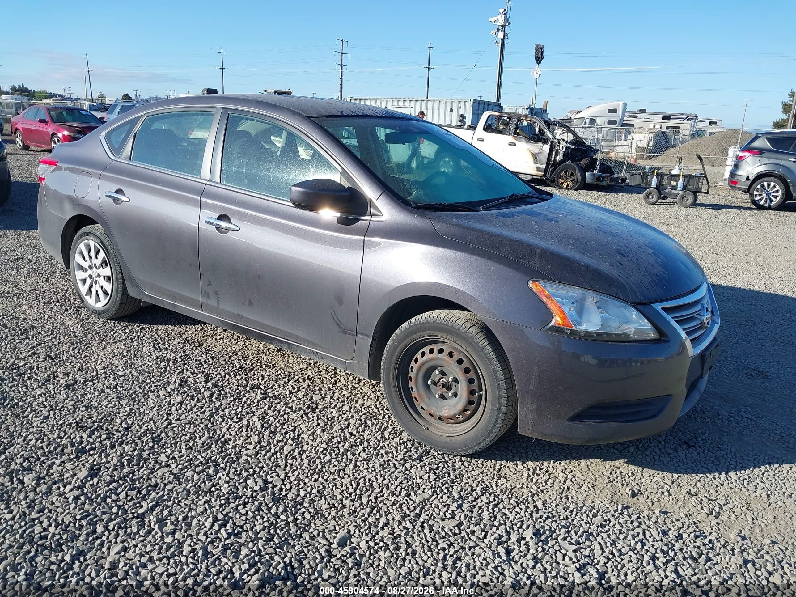 2015 Nissan Sentra Fe+ S/s/sl/sr/sv Gray vin: 3N1AB7AP1FL631695