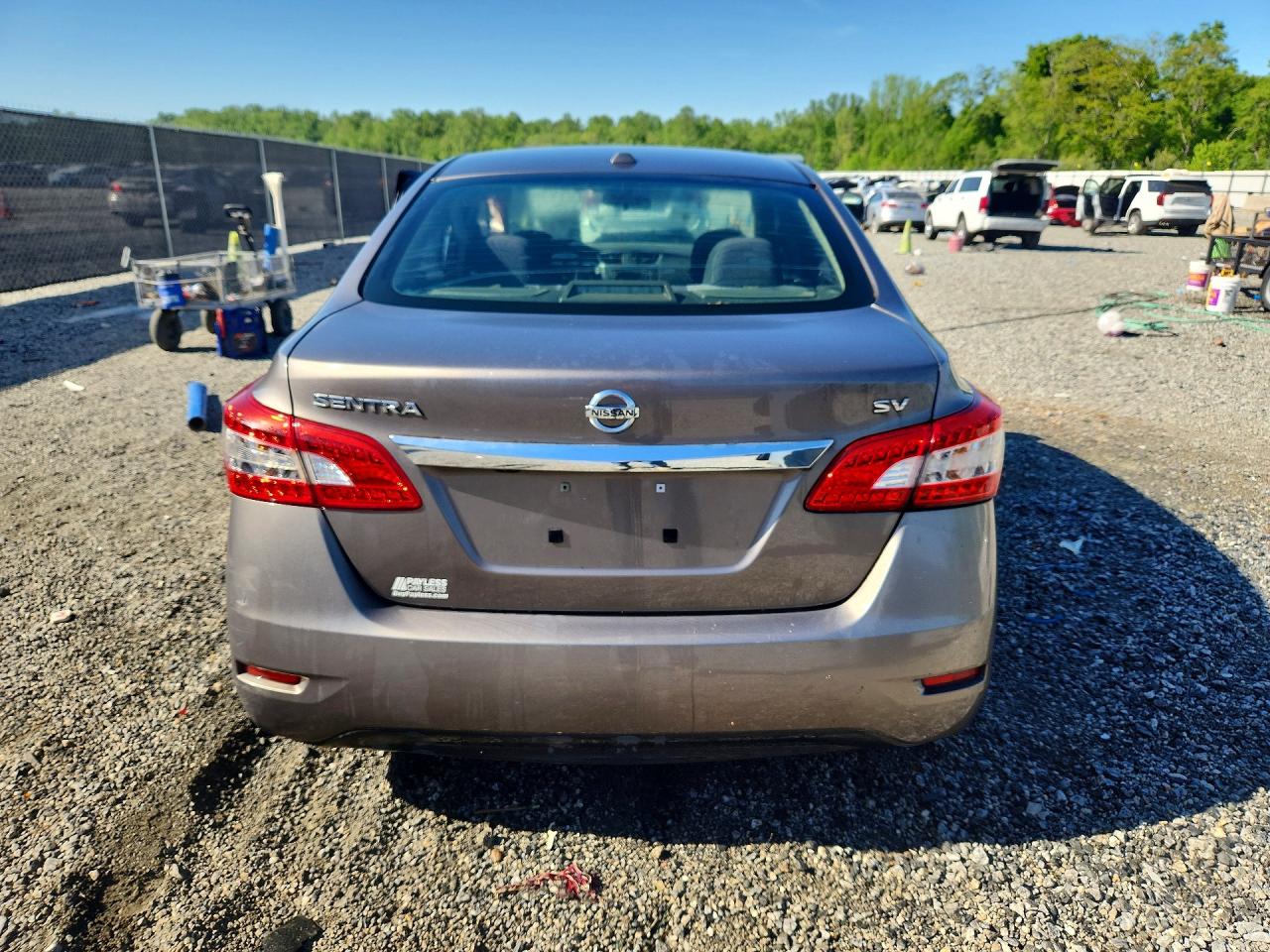 2015 Nissan Sentra Sv Brown vin: 3N1AB7AP1FL634189