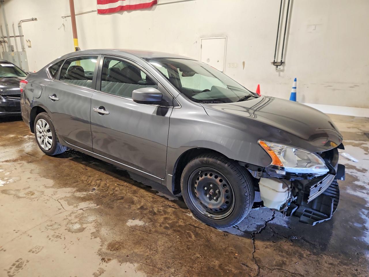 2015 Nissan Sentra Sv Gray vin: 3N1AB7AP1FL638114
