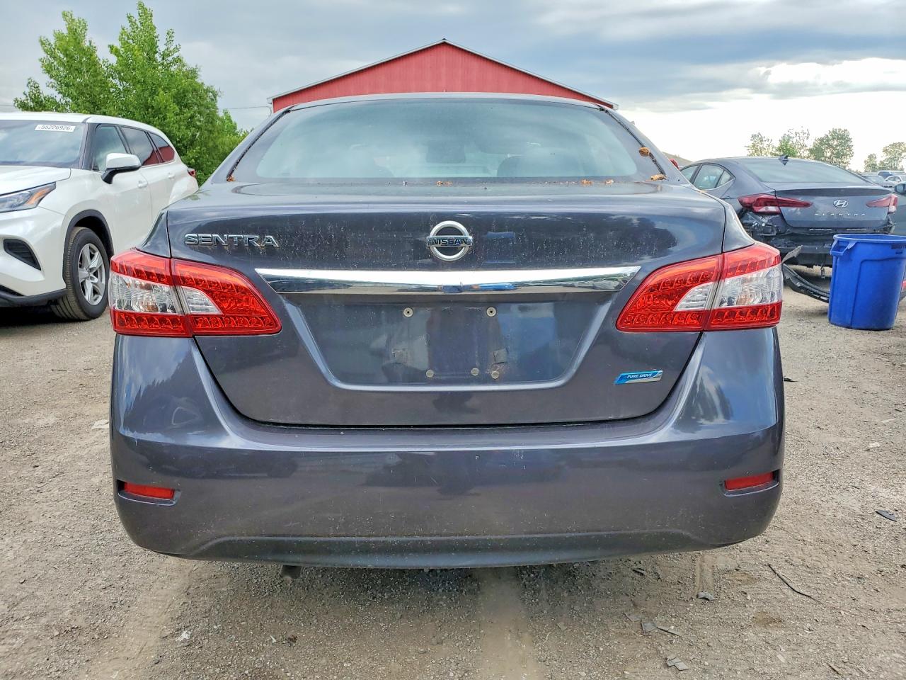 2015 Nissan Sentra S Gray vin: 3N1AB7AP1FL651932