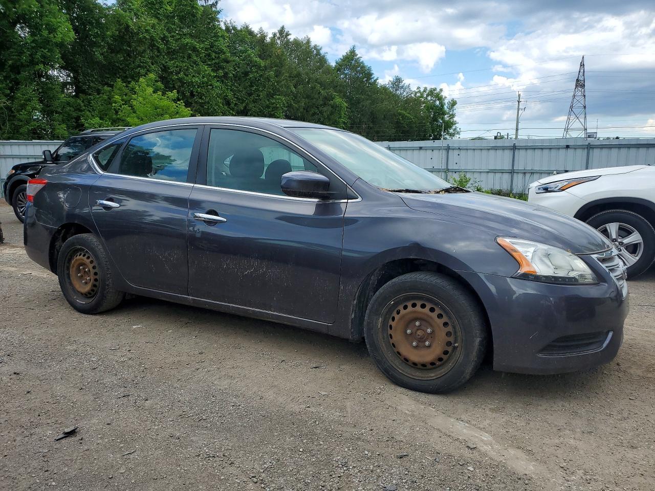 2015 Nissan Sentra S Gray vin: 3N1AB7AP1FL651932