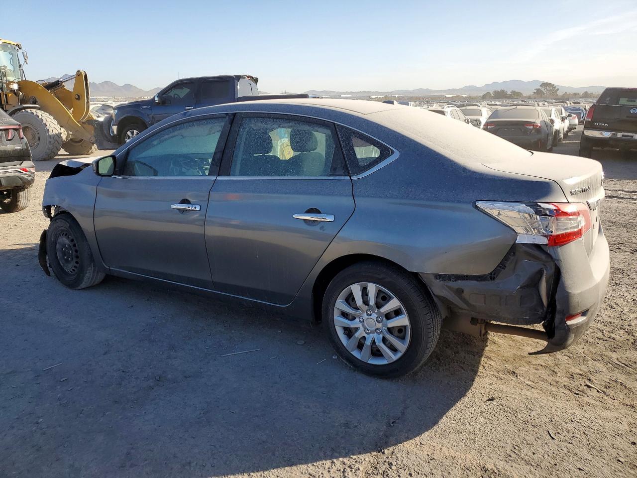2015 Nissan Sentra S Серый vin: 3N1AB7AP1FL655799