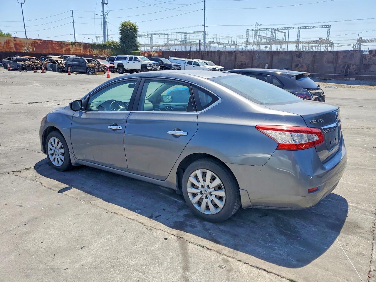 2015 Nissan Sentra Sv Gray vin: 3N1AB7AP1FL673462