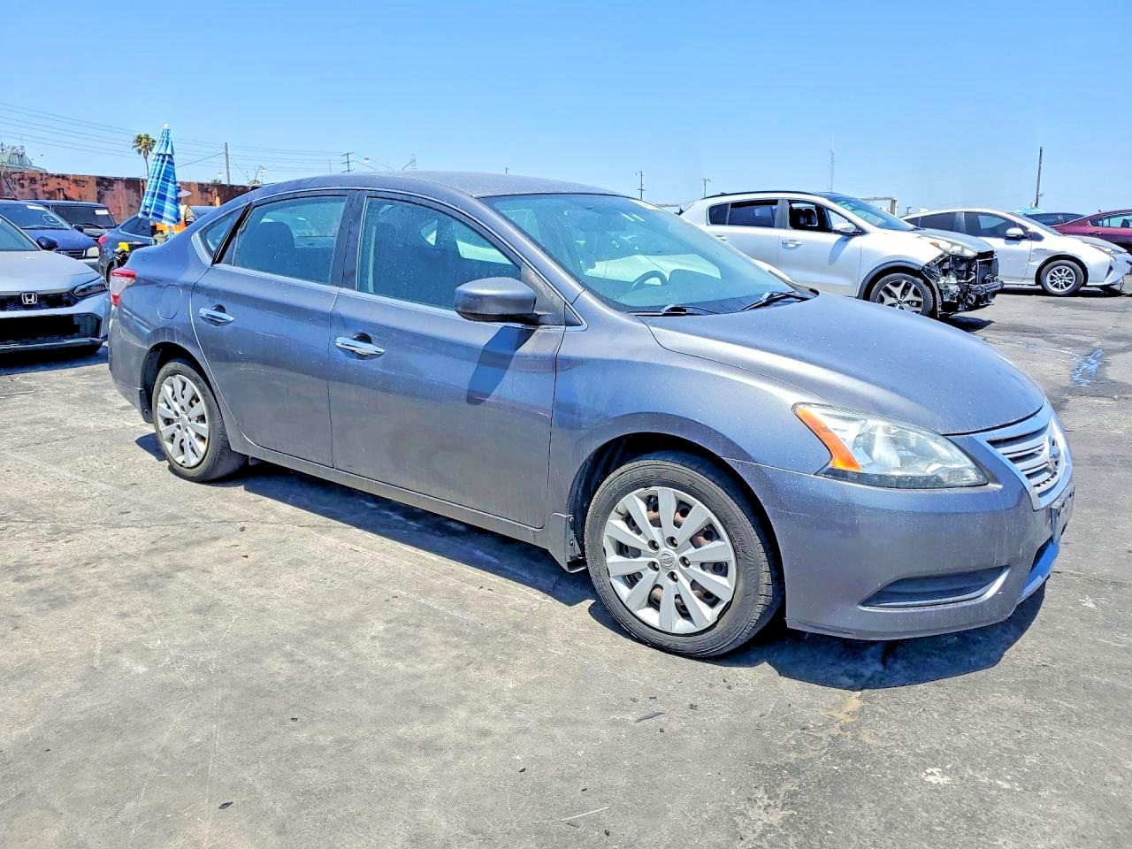 2015 Nissan Sentra Sv Gray vin: 3N1AB7AP1FL673462