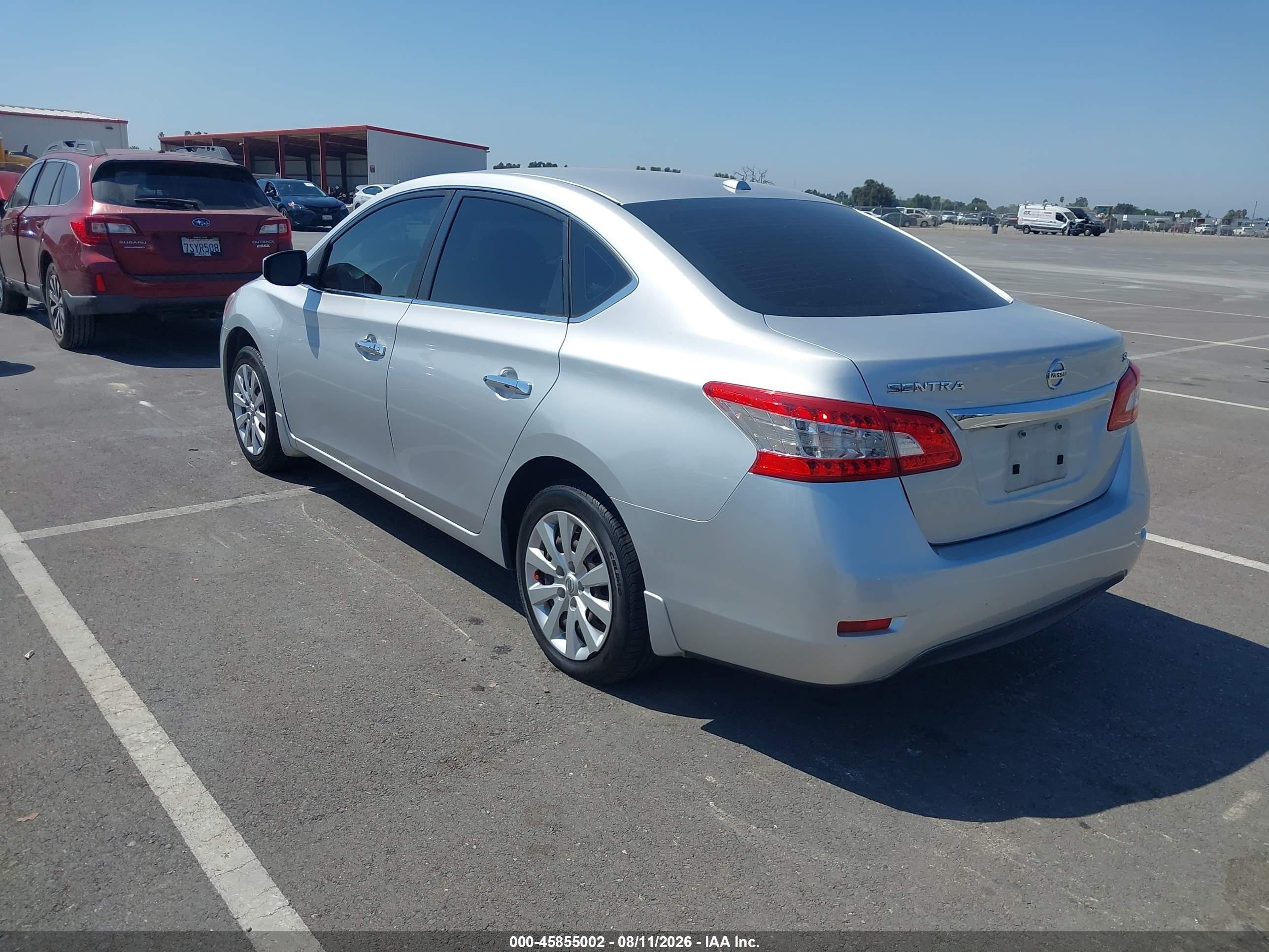 2015 Nissan Sentra Sv Silver vin: 3N1AB7AP1FL673901