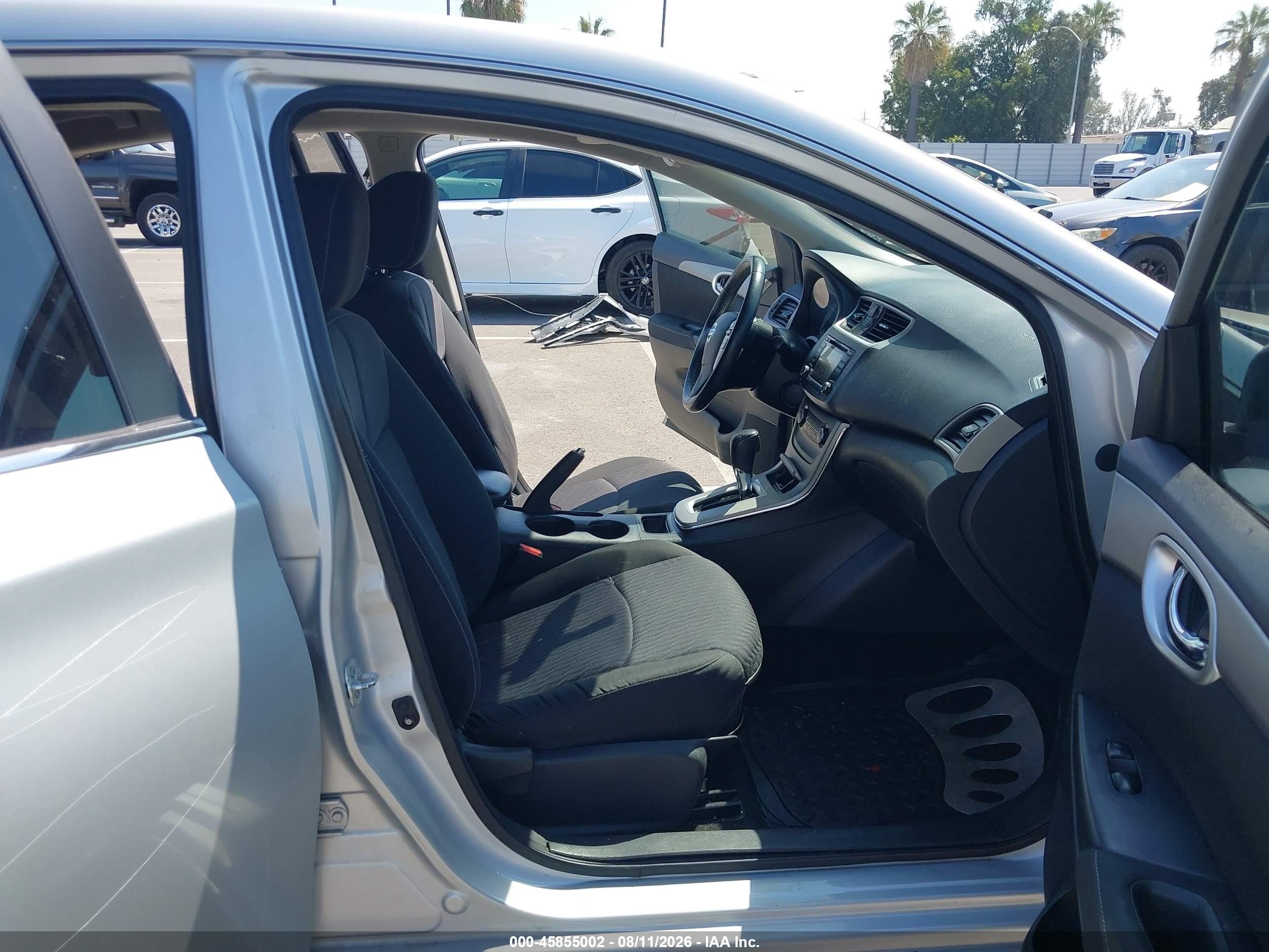 2015 Nissan Sentra Sv Silver vin: 3N1AB7AP1FL673901