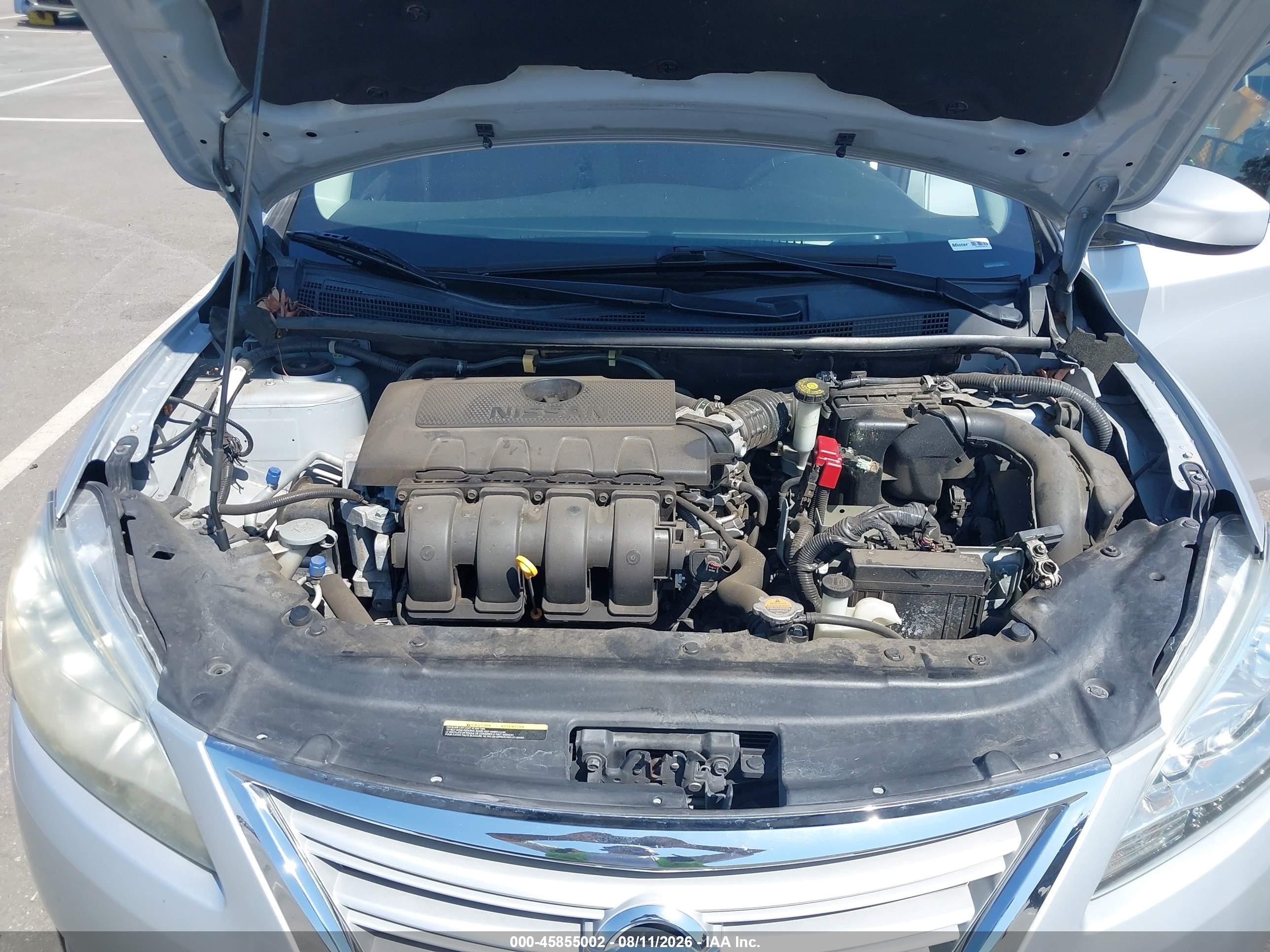 2015 Nissan Sentra Sv Silver vin: 3N1AB7AP1FL673901