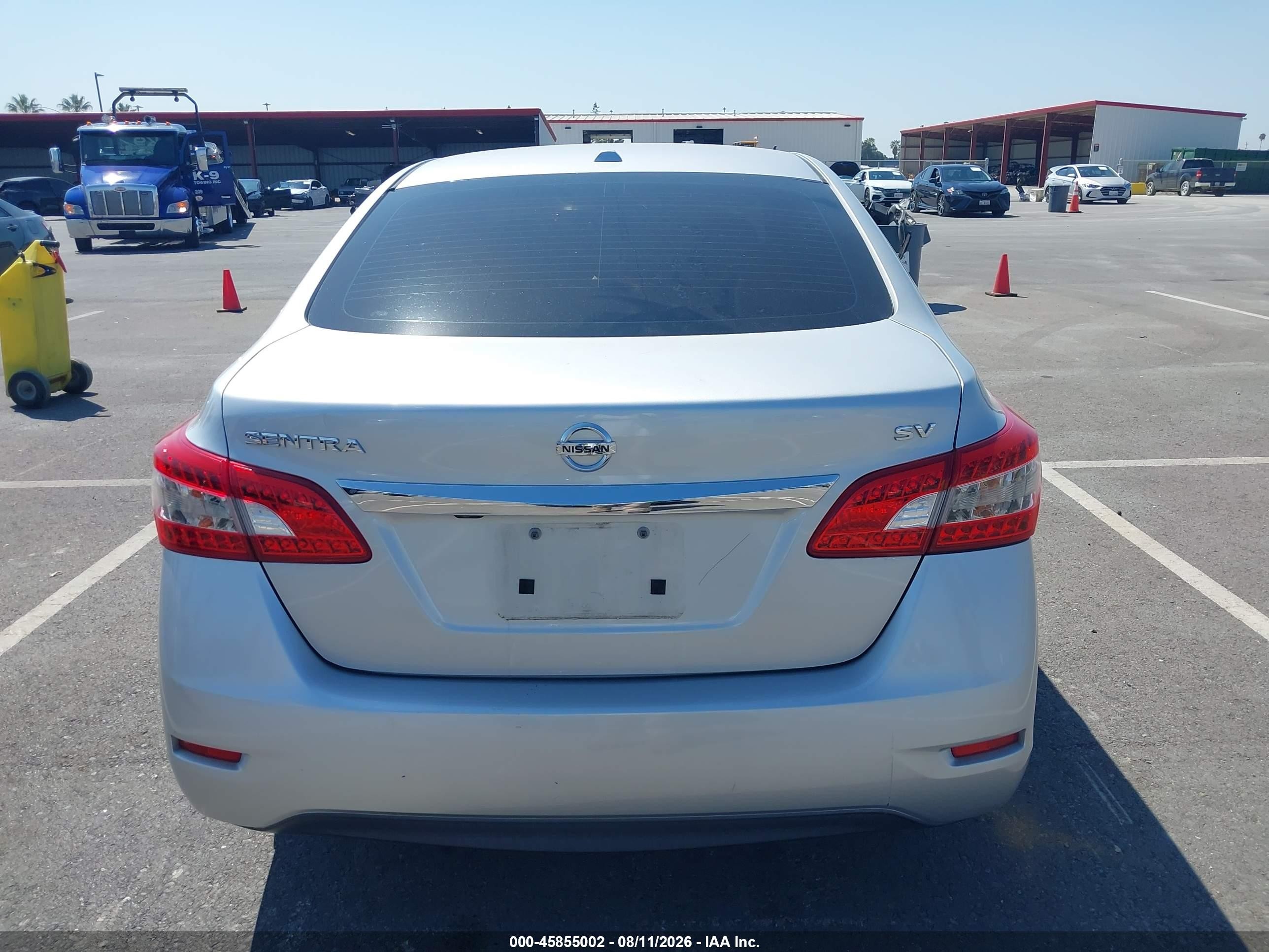 2015 Nissan Sentra Sv Silver vin: 3N1AB7AP1FL673901