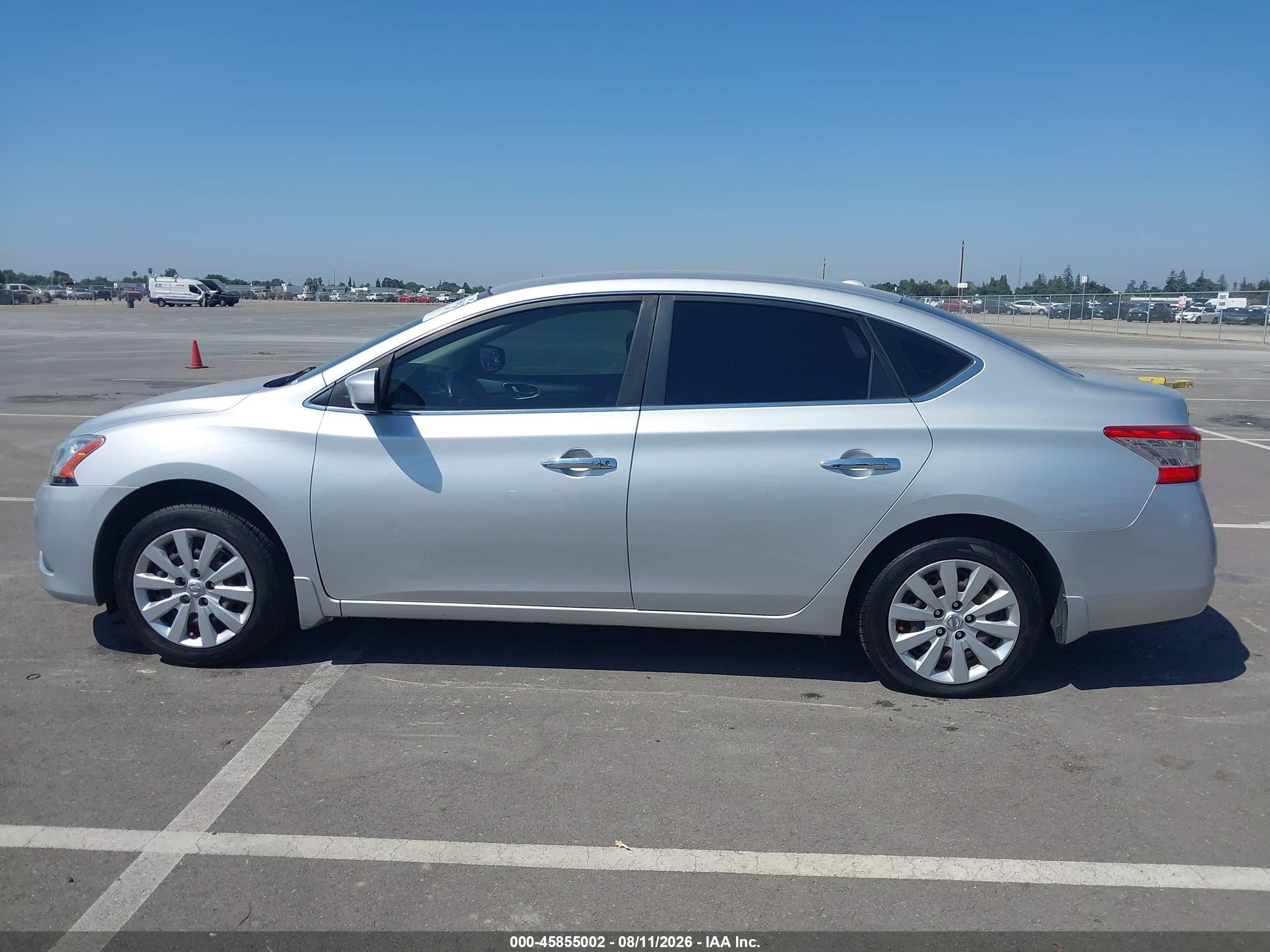 2015 Nissan Sentra Sv Silver vin: 3N1AB7AP1FL673901