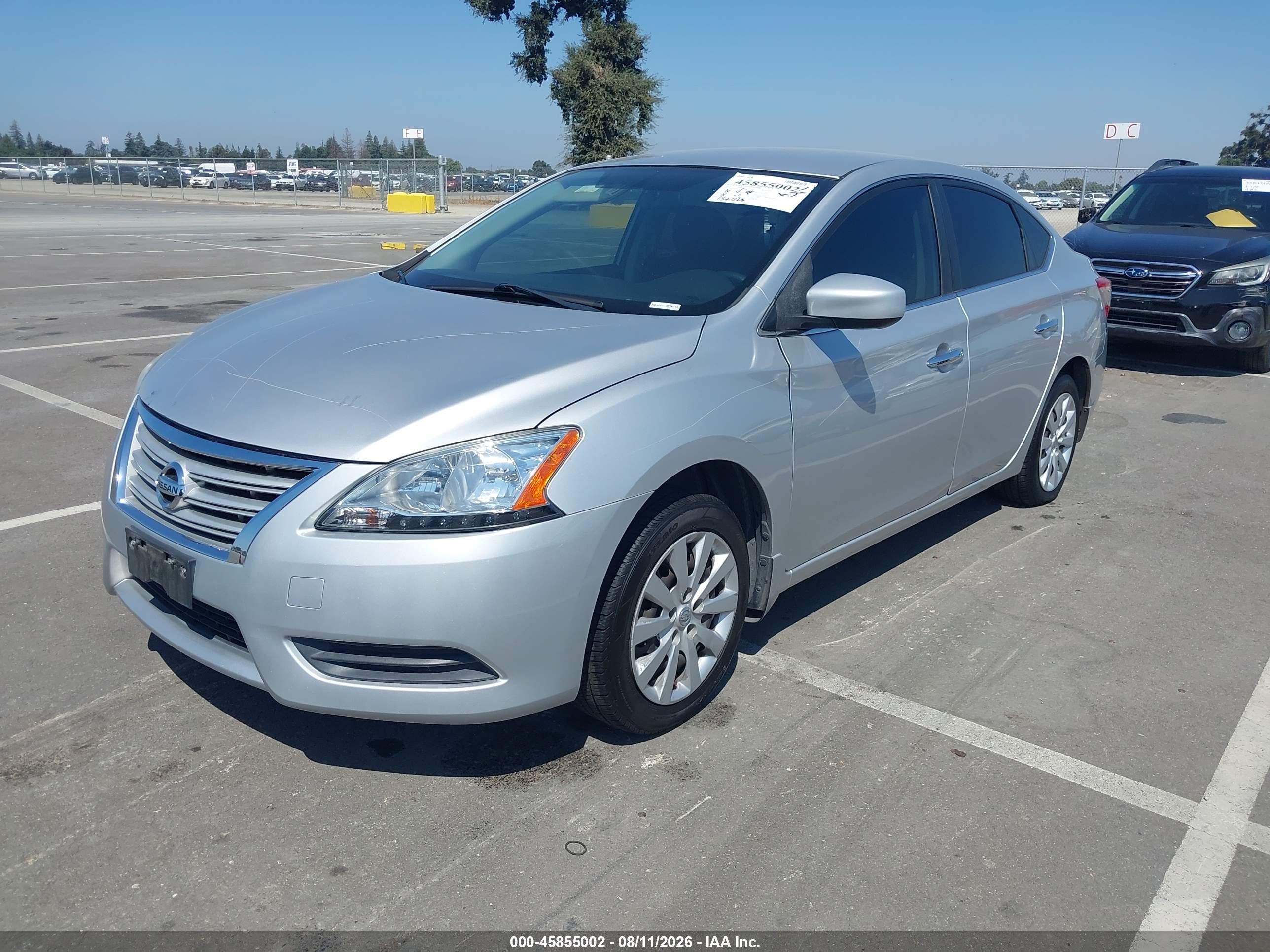 2015 Nissan Sentra Sv Silver vin: 3N1AB7AP1FL673901