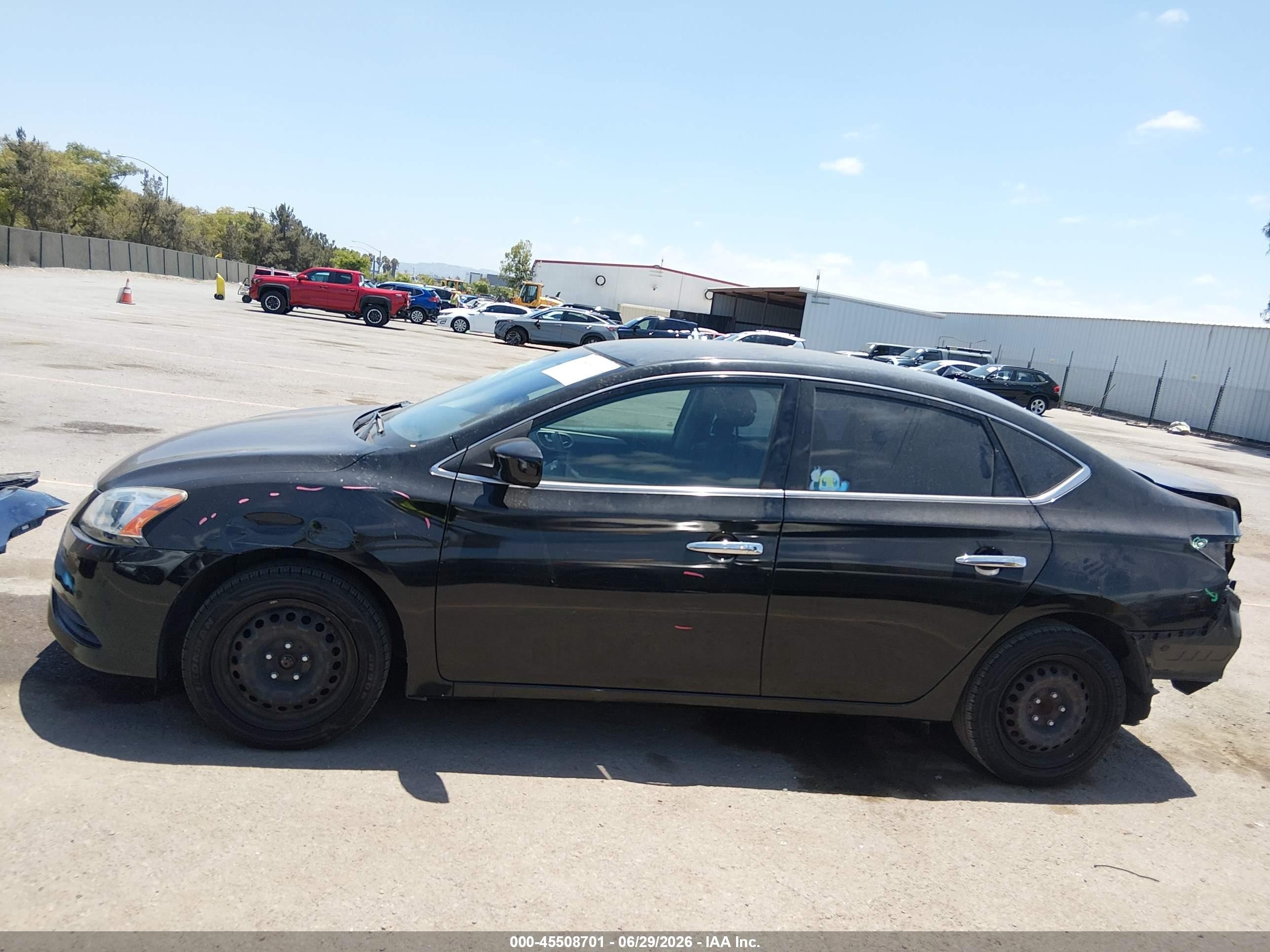 2015 Nissan Sentra Sv Black vin: 3N1AB7AP1FL677933