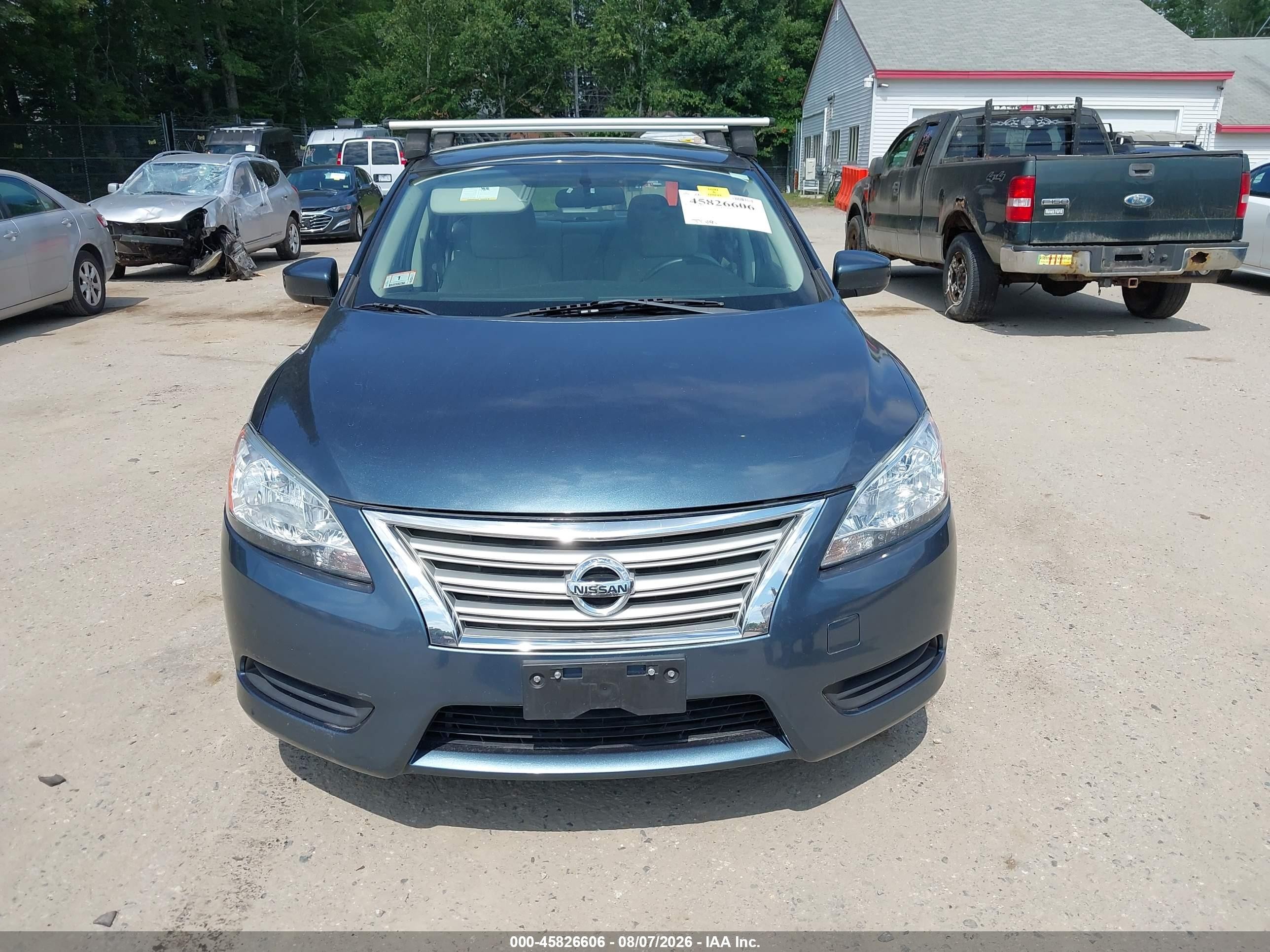 2015 Nissan Sentra Sv Blue vin: 3N1AB7AP1FL678368