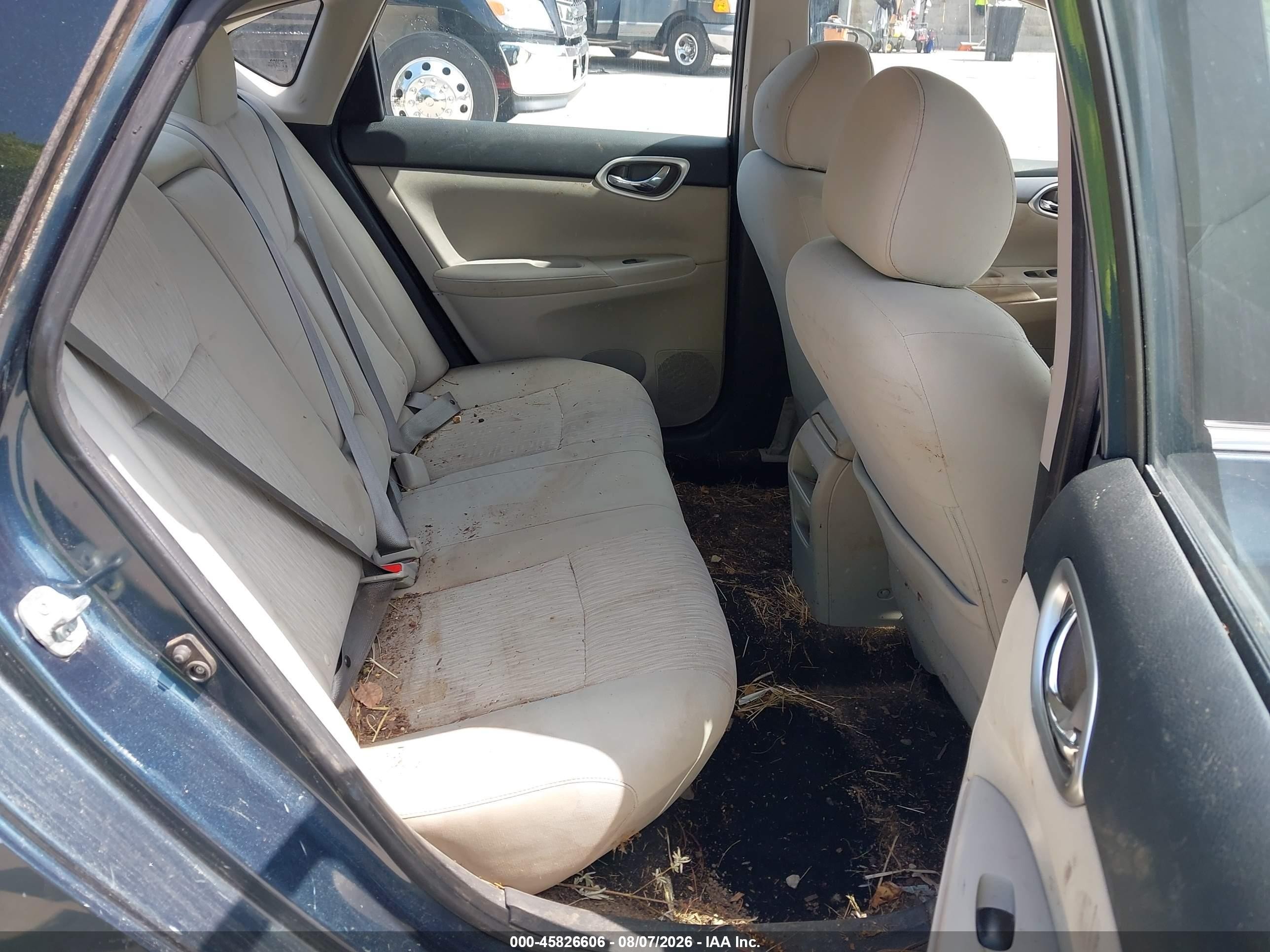 2015 Nissan Sentra Sv Blue vin: 3N1AB7AP1FL678368