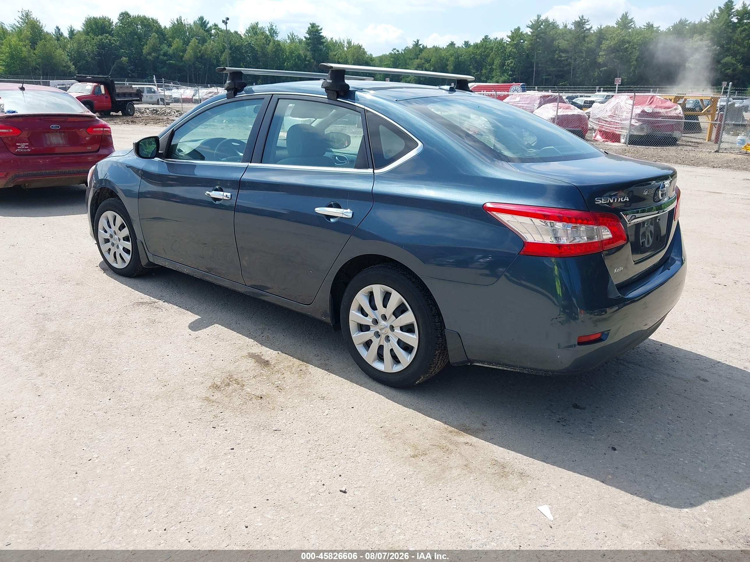 2015 Nissan Sentra Sv Blue vin: 3N1AB7AP1FL678368