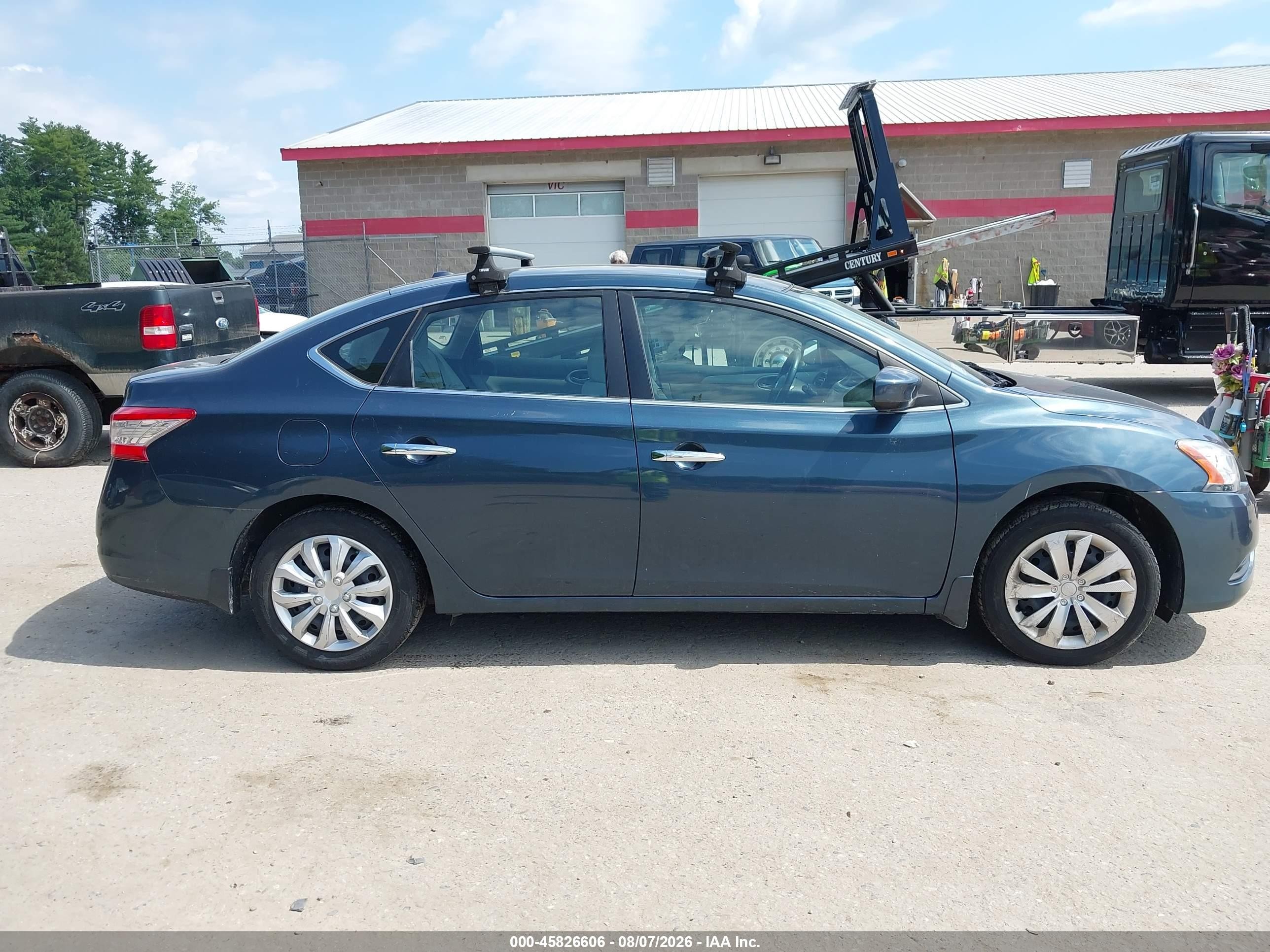 2015 Nissan Sentra Sv Blue vin: 3N1AB7AP1FL678368