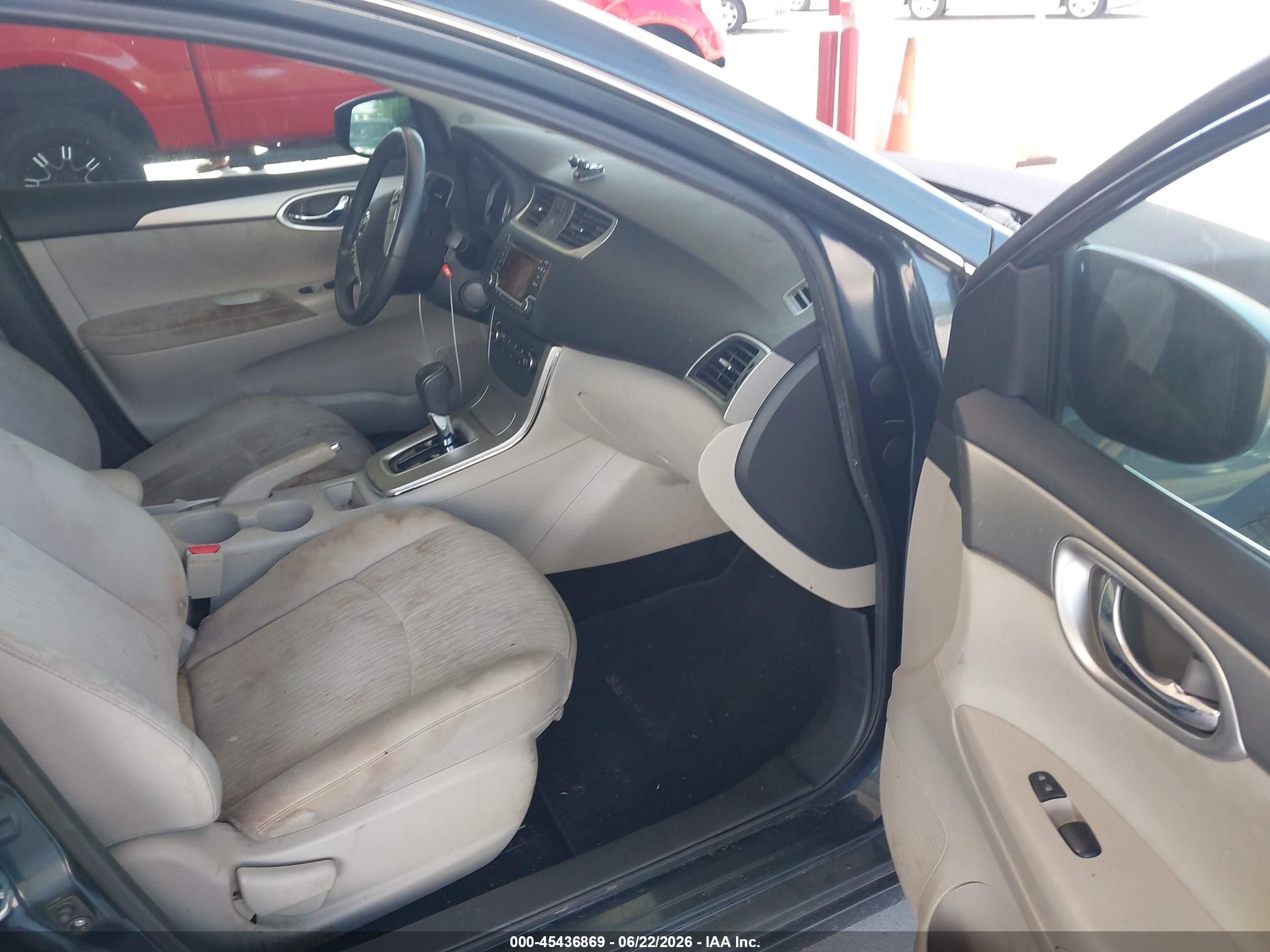 2015 Nissan Sentra Sv Blue vin: 3N1AB7AP1FL678466