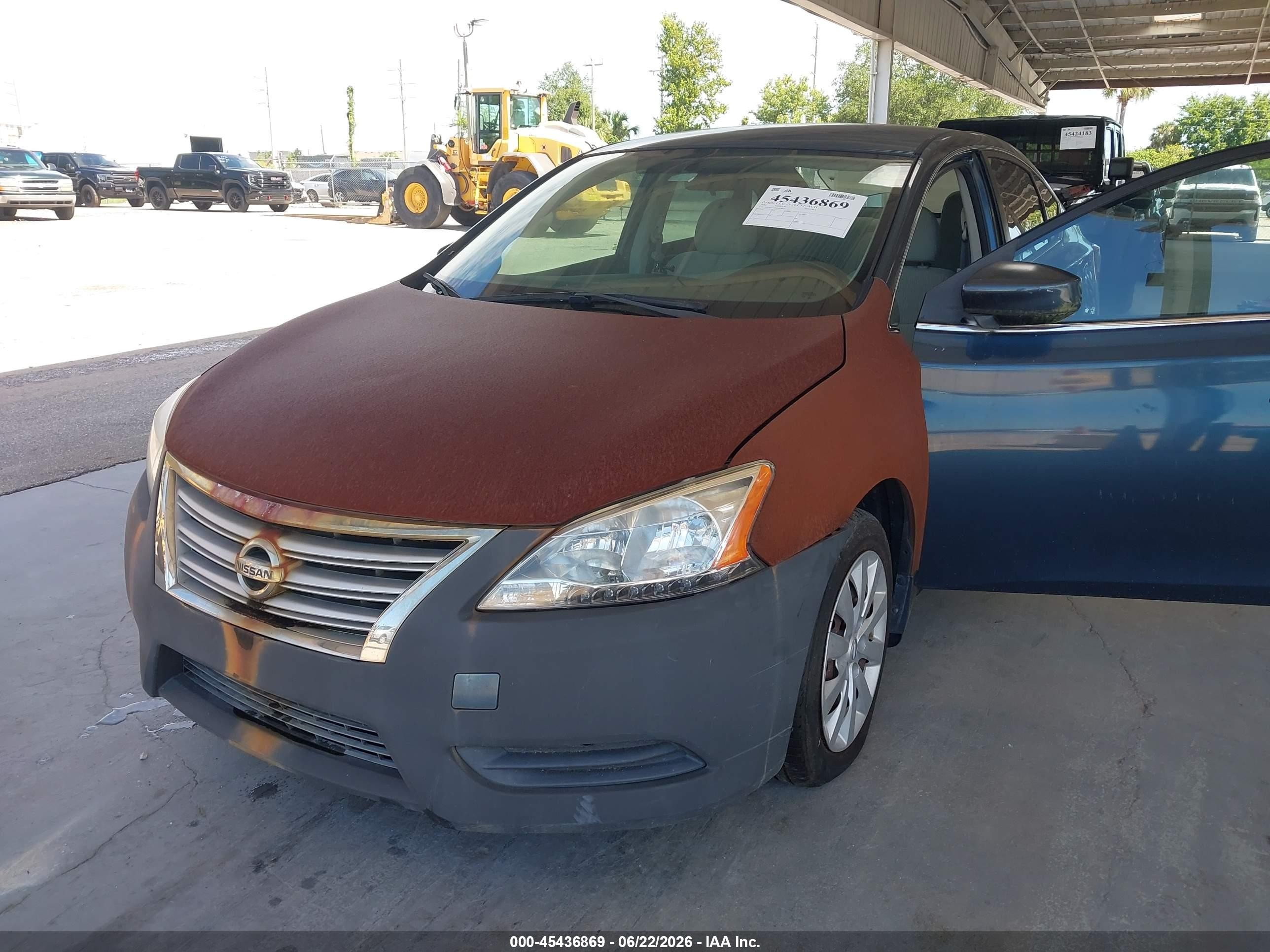 2015 Nissan Sentra Sv Blue vin: 3N1AB7AP1FL678466