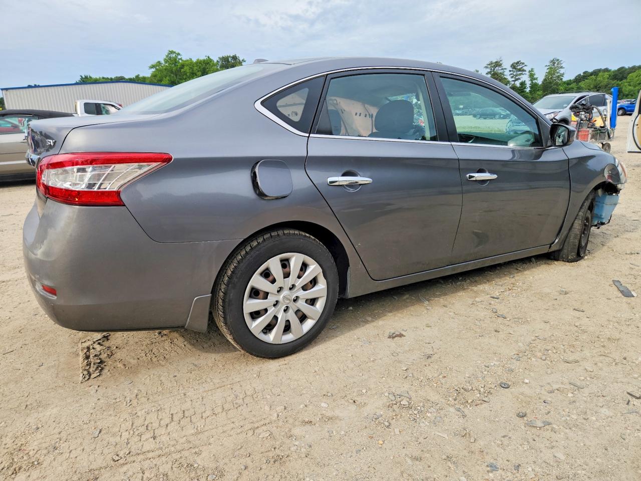 2015 Nissan Sentra Sv Gray vin: 3N1AB7AP1FL685367