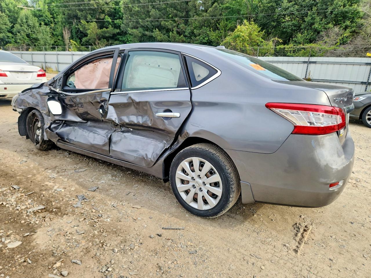2015 Nissan Sentra Sv Gray vin: 3N1AB7AP1FL685367