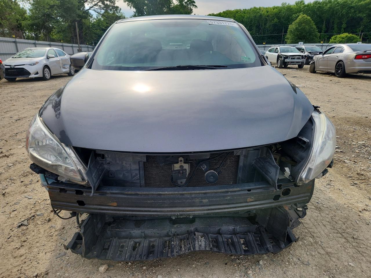 2015 Nissan Sentra Sv Gray vin: 3N1AB7AP1FL685367