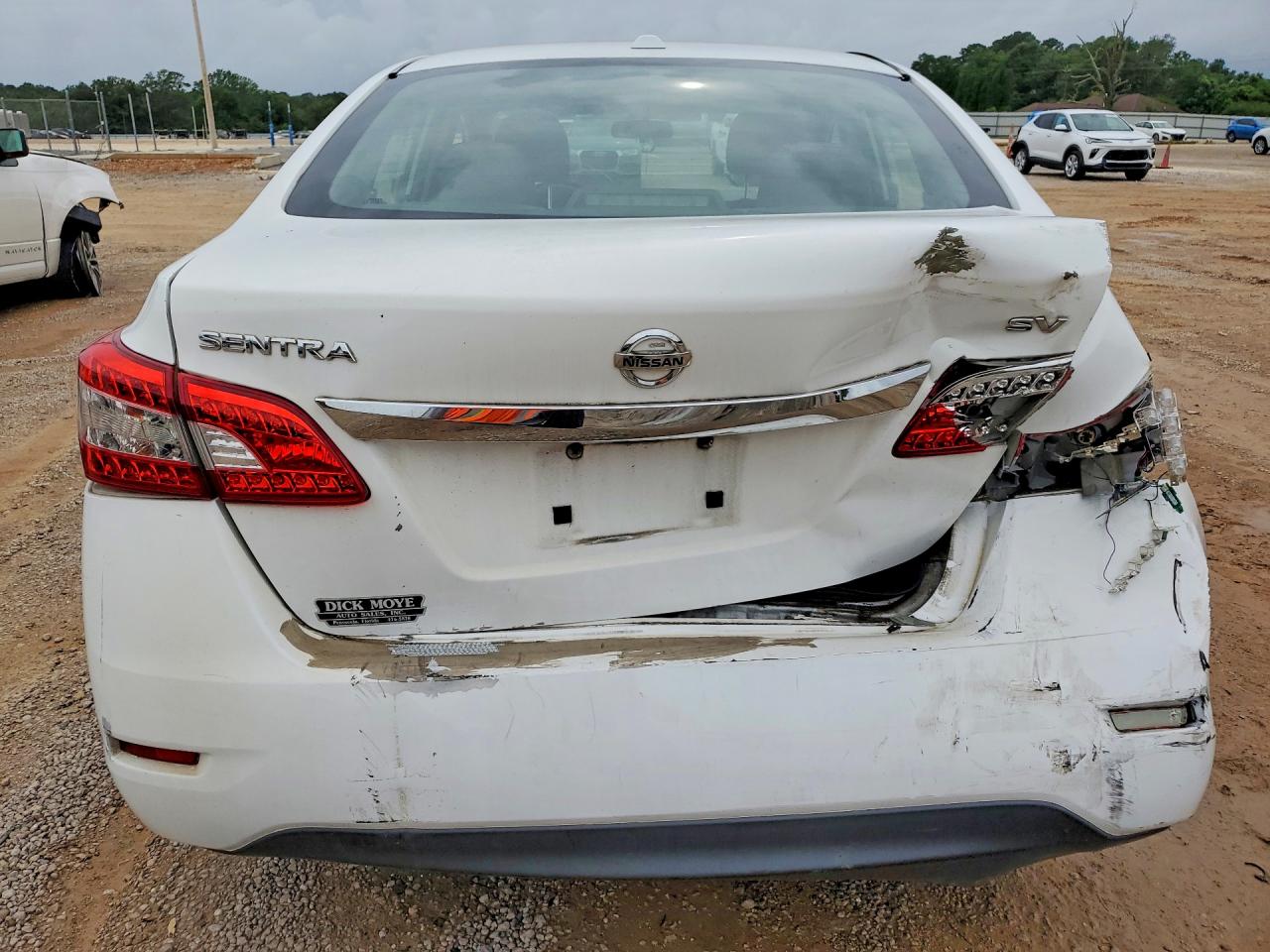 2015 Nissan Sentra Sv White vin: 3N1AB7AP1FL686485