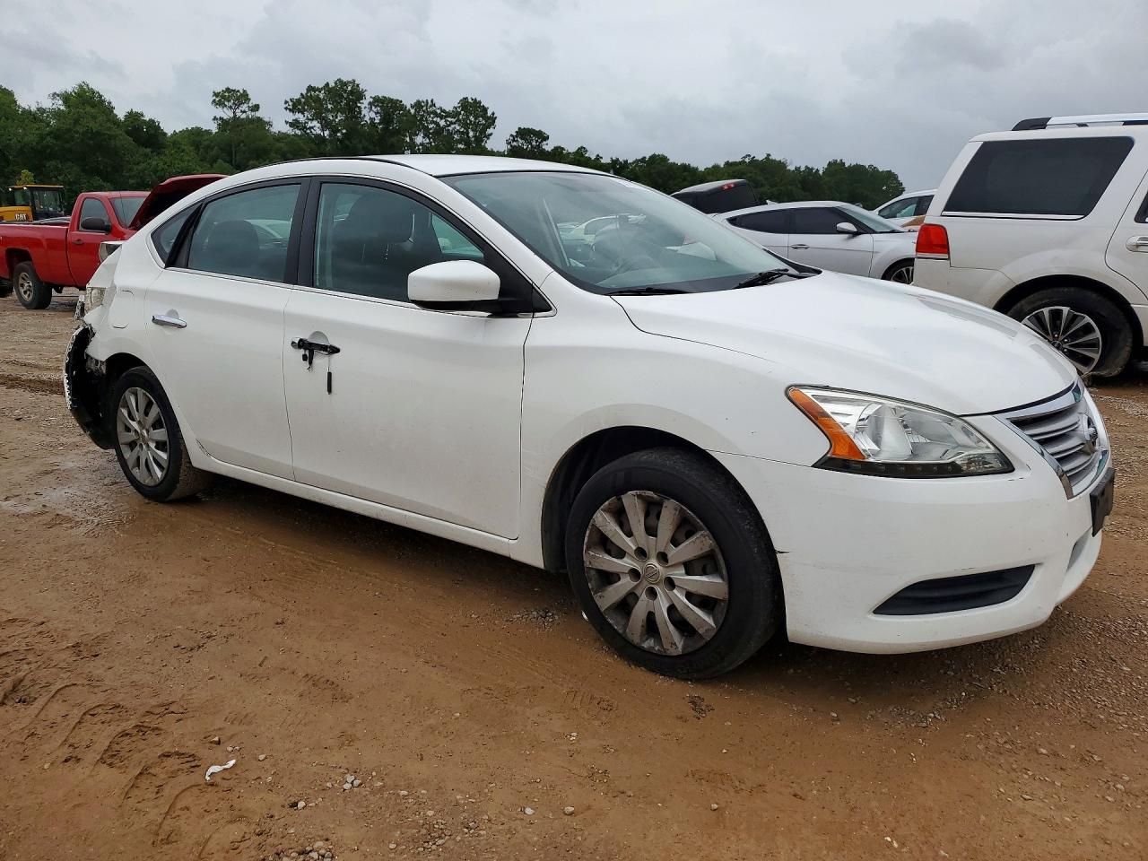 2015 Nissan Sentra Sv White vin: 3N1AB7AP1FL686485