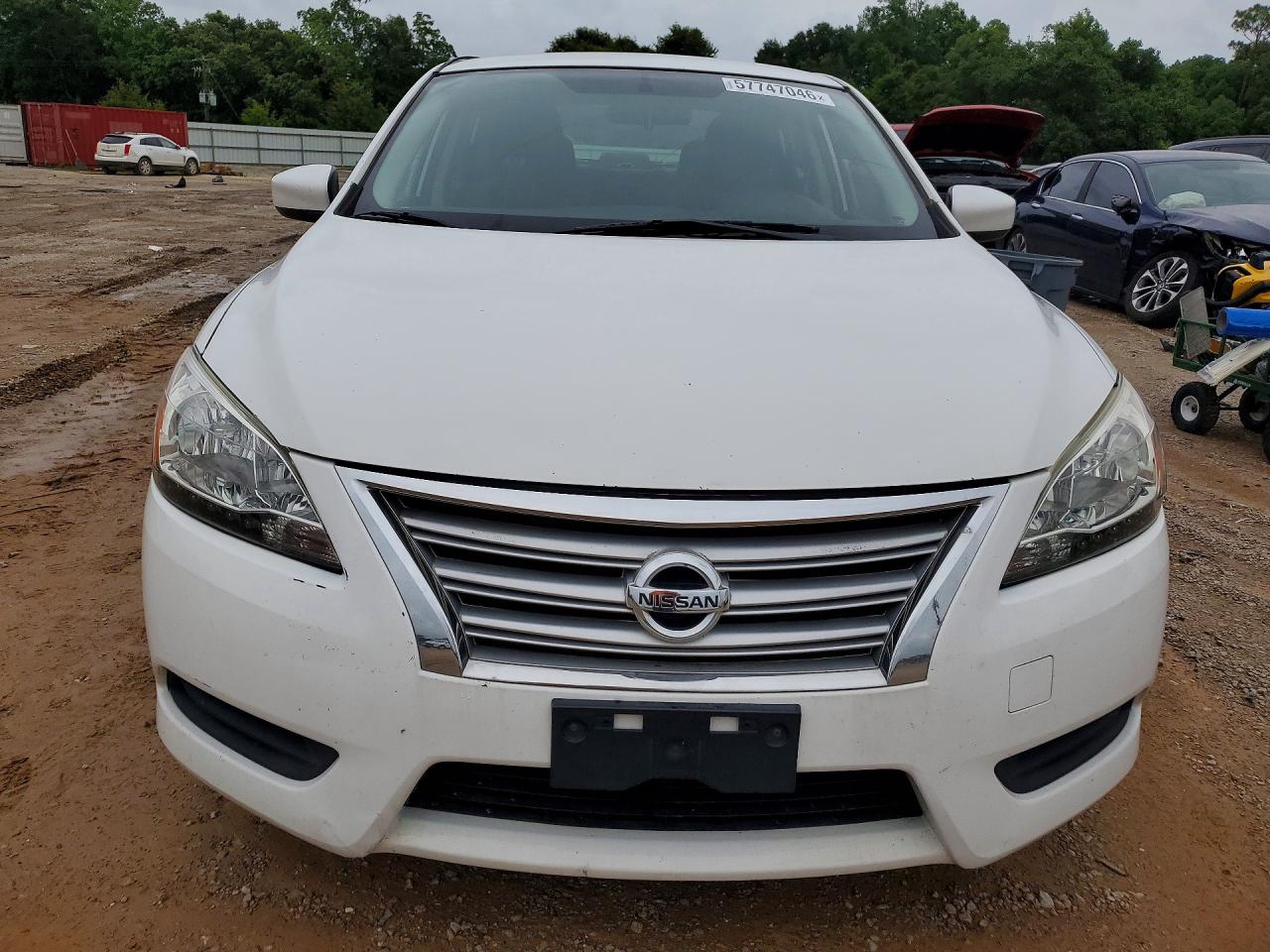 2015 Nissan Sentra Sv White vin: 3N1AB7AP1FL686485