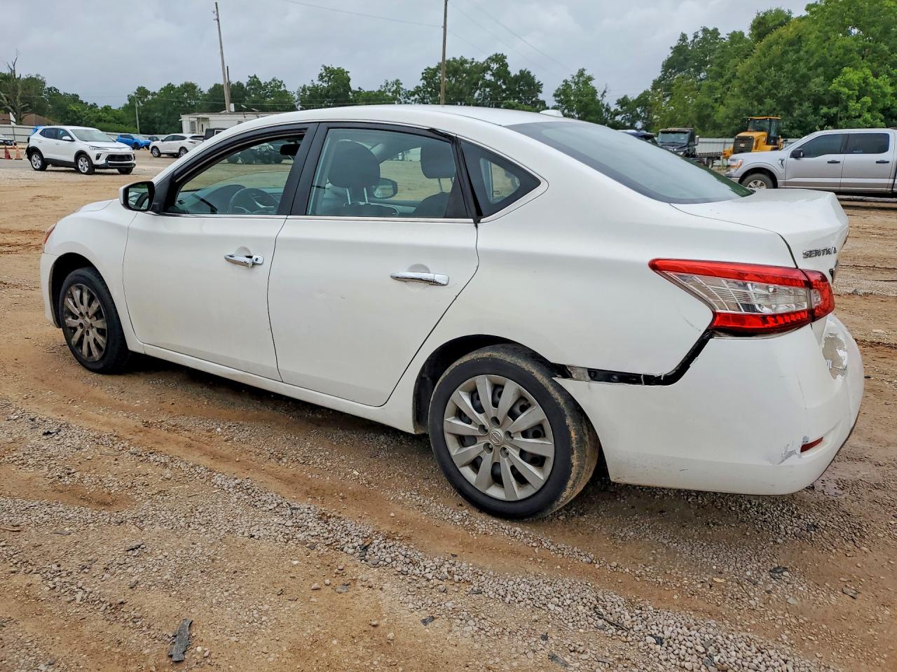 2015 Nissan Sentra Sv White vin: 3N1AB7AP1FL686485